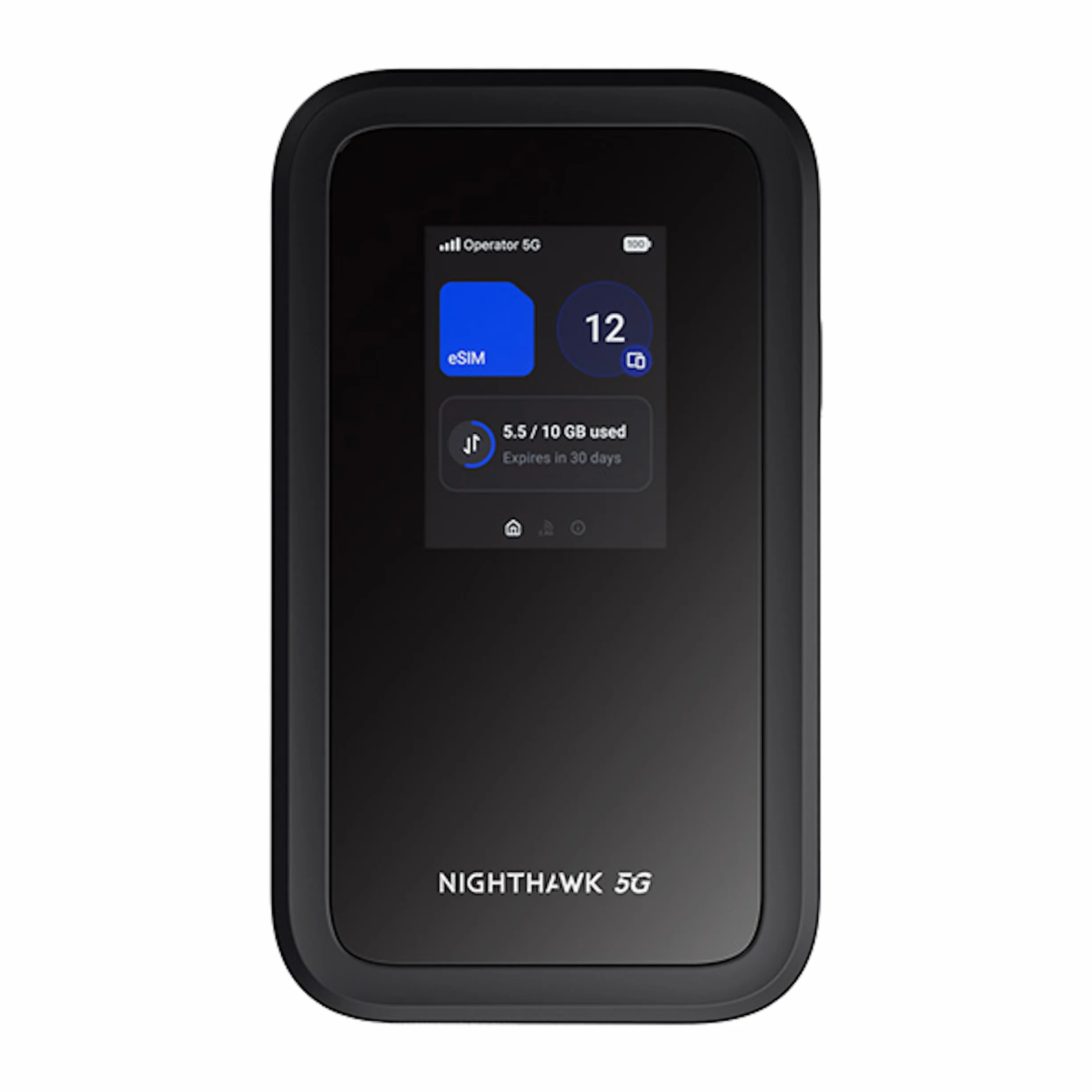 NETGEAR Nighthawk M7 | Router 5G MiFi z eSIM | Przenośny router WiFi z gniazdem na kartę SIM, kompatybilny z dowolnym operatorem | 5G/4G/LTE – w podróży, do pracy | WiFi 7 | 3,6 Gb/s | MH7150