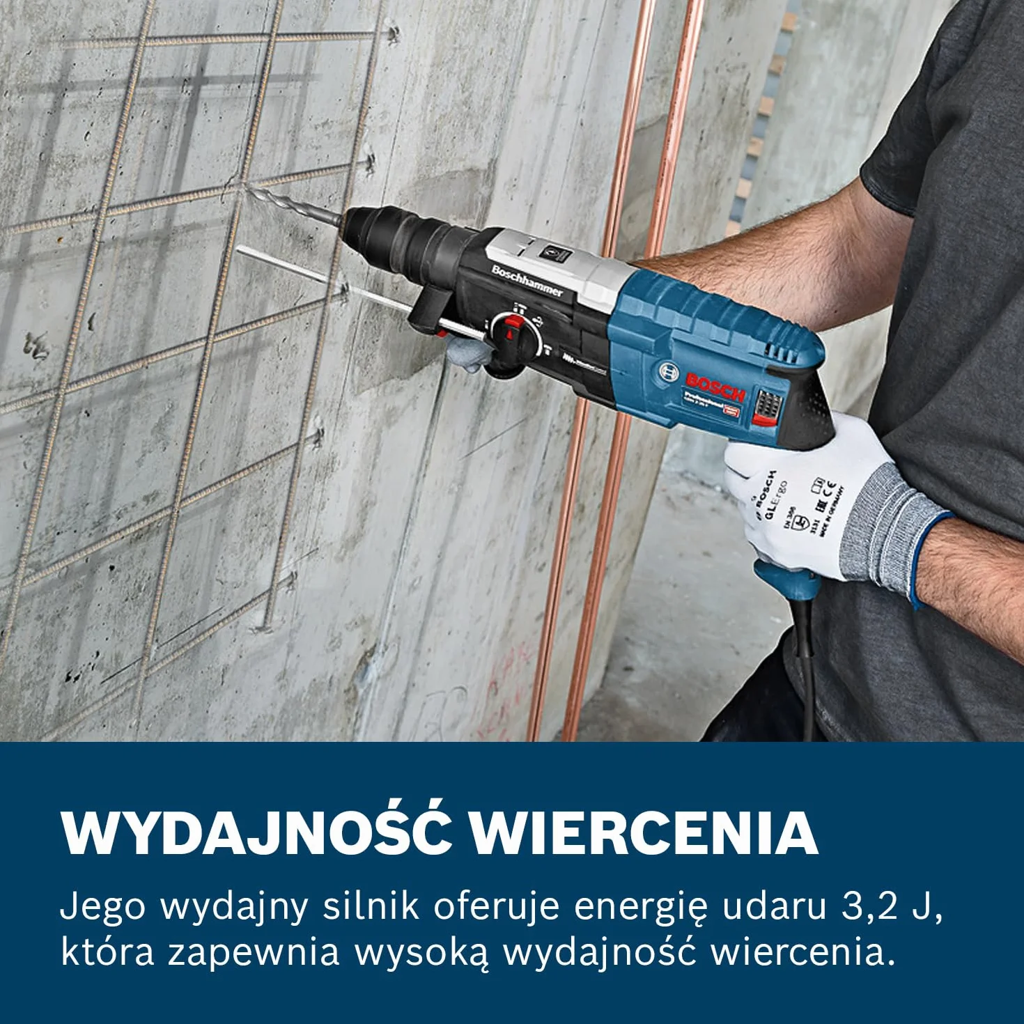 Bosch Professional: młot udarowo-obrotowy GBH 2-28 F (880 W, nominalna prędkość obrotowa 0 – 900 min-1, wymienny uchwyt SDS plus, ogranicznik głębokości, walizka)