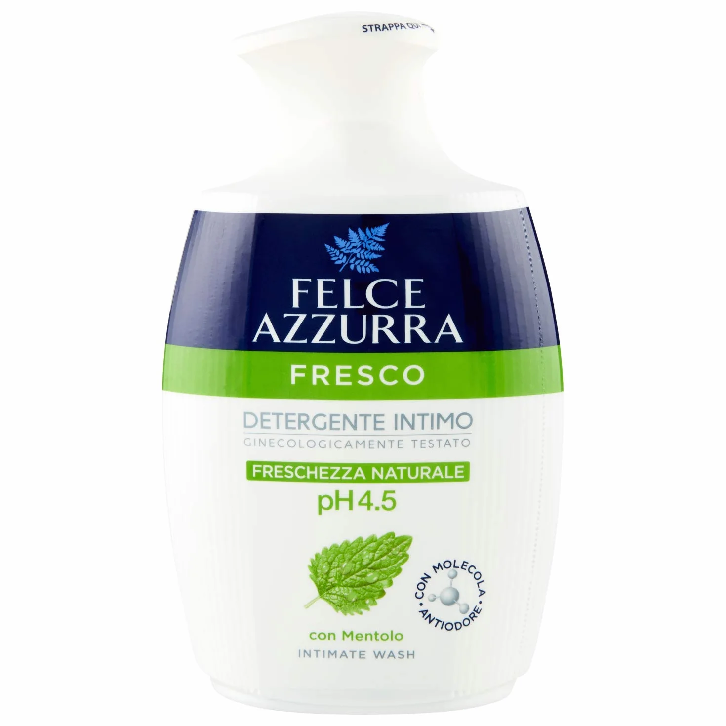 Felce Azzurra - Świeży środek czyszczący Intimo – wartość pH 4,5 naturalna świeżość – 250 ml