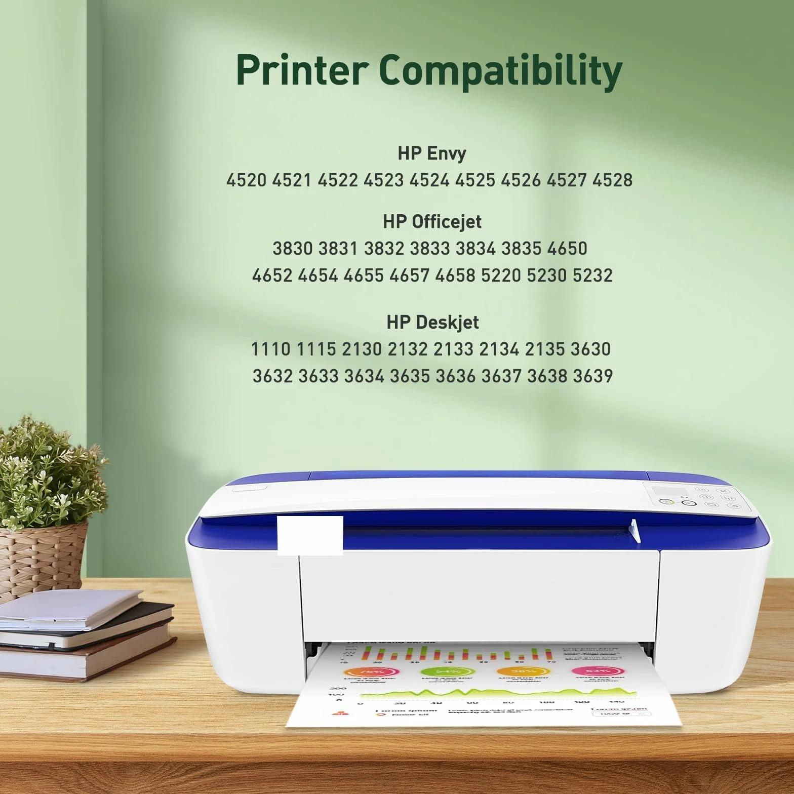 302 XL Wkład atramentowy kompatybilny z HP, zestaw czarno-kolorowy Multipack do drukarek Envy 4520 4522 4524 4525, Officejet 3830 3831 5230, Deskjet 2130 3630 3636 3639