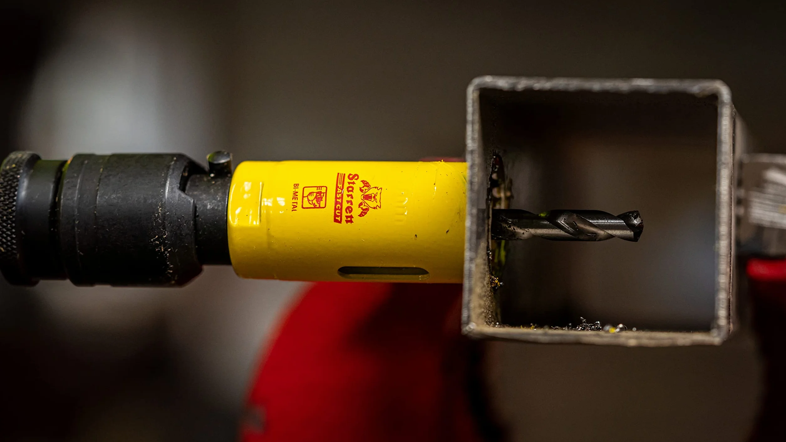 Starrett Bi-metalowy zestaw do otwornic - 7-częściowy KFC07021 szybki zestaw do cięcia hydraulicznego z zestawem altan, kompatybilny z Bosch Dewalt Hitachi Festool Milwaukee