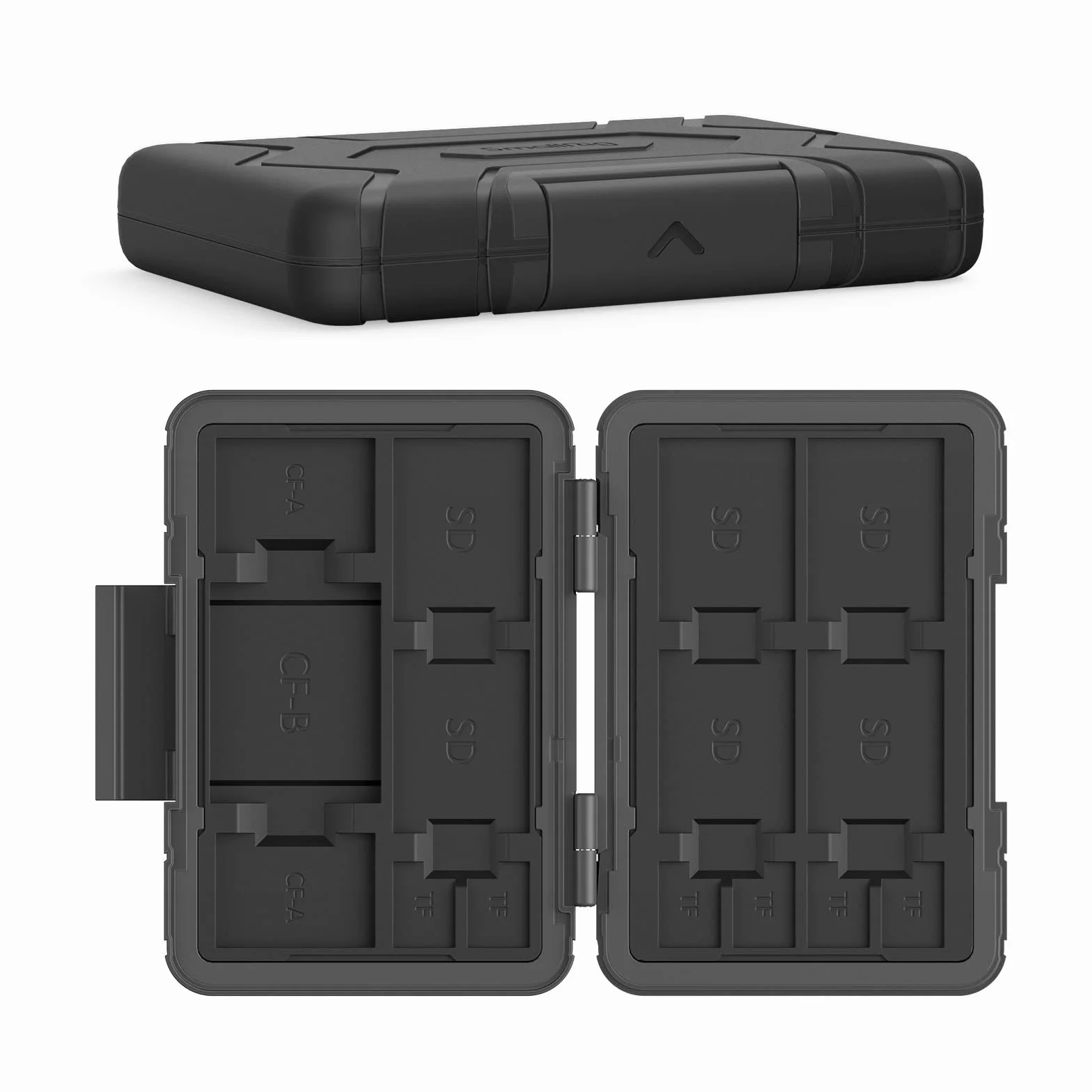 SMALLRIG Etui na karty pamięci 3192 - uchwyt na 15 gniazd, wodoodporne, odporne na wstrząsy, czarne, do kart SD, Micro SD, CFexpress, XQD - przenośne, do codziennego użytku