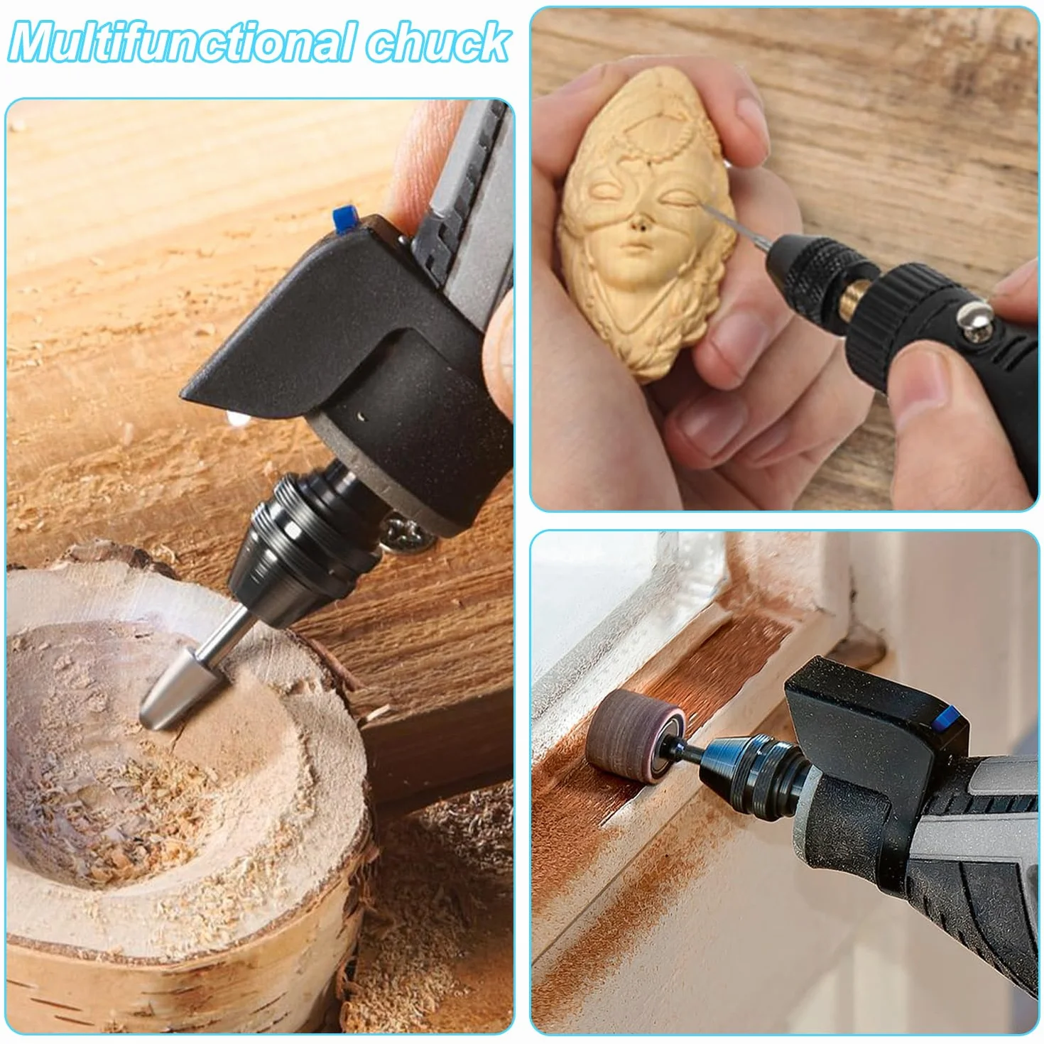 Zestaw 15 sztuk uchwytów do Dremel, czysta miedź do akcesoriów Dremel, akcesoria do Dremel, uchwyt wiertarski, uchwyt wiertarski, akcesoria Dremel odpowiednie do wiertarek elektrycznych i wiertarek