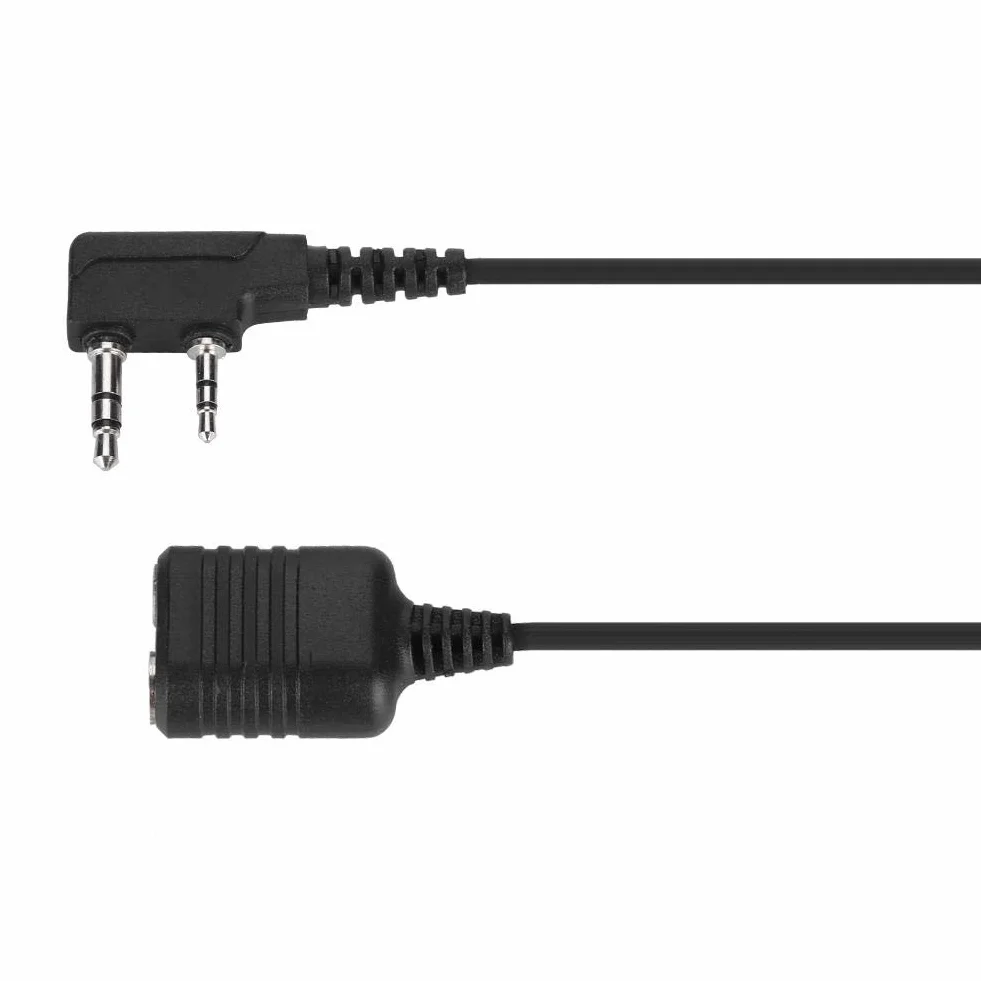 Bewinner Kabel mikrofonowy 2-pinowy do Walkie-Talkie z głośnikiem