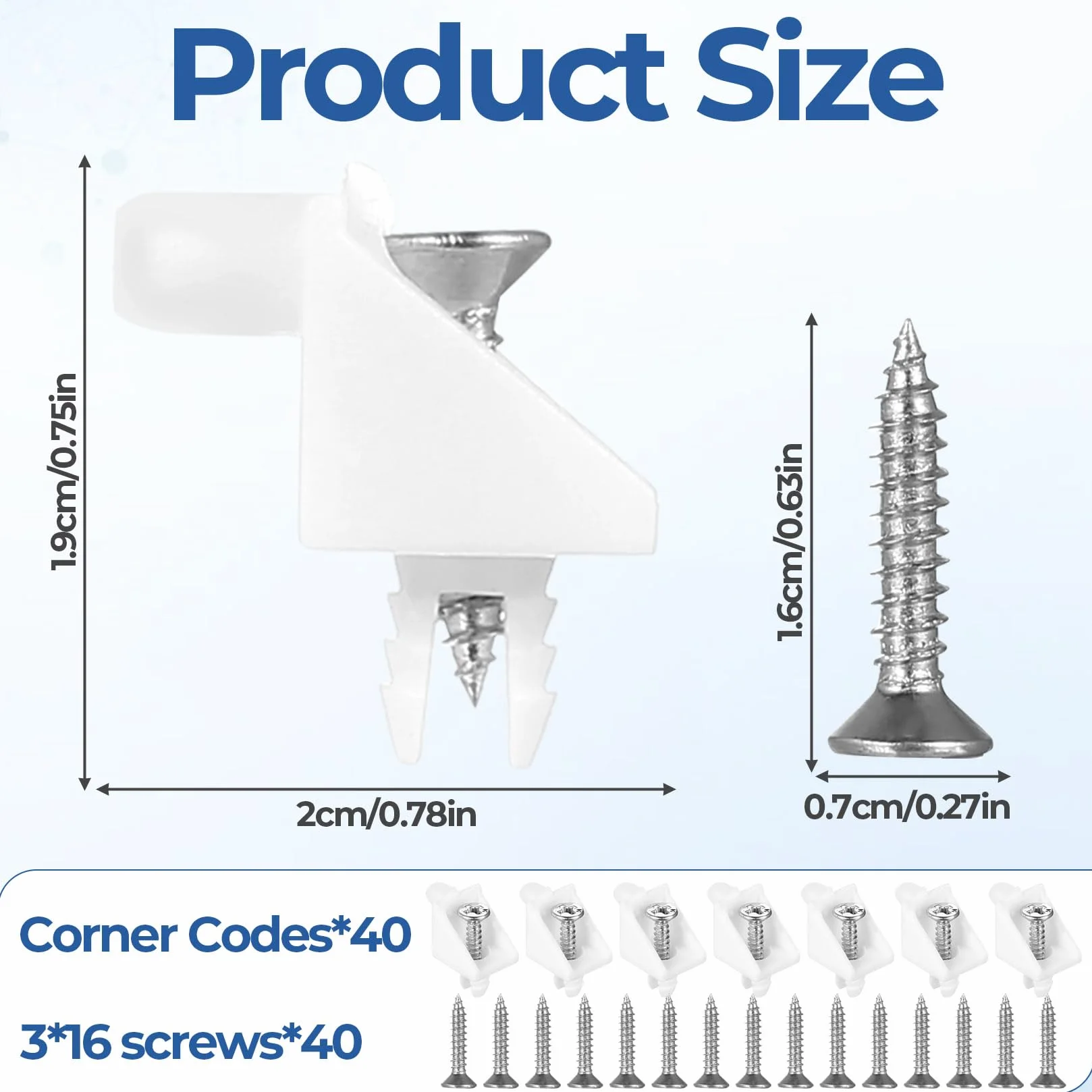 40 szt. wspornik do półek 5 mm, uchwyt do wkładki na półki dla regałów IKEA PAX, #101558 pasujący jako część zamienne do wkładki szaf garderobowych, do KOMPLEMENT (Biały)