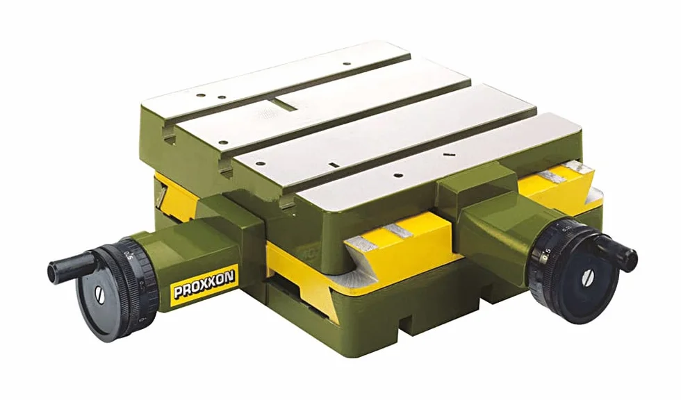 Proxxon 20150 stół koordynacyjny KT150 z odlewu ciśnieniowego aluminium wymiary 200x200 mm