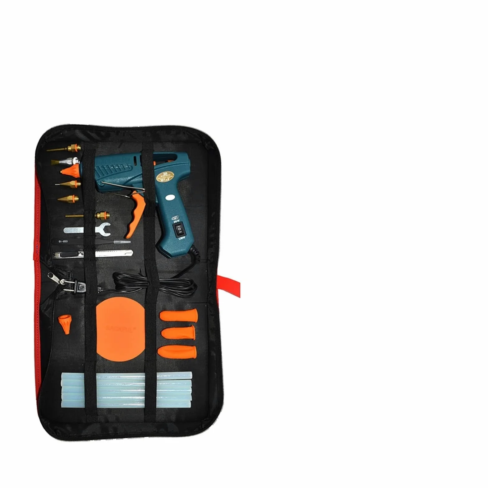 Pistolet Na GorąCy Klej, Pistolet do klejenia na gorąco 15 w 1 zestaw narzędzi pistolet silikonowy 50 W/OFF/150 W przełącznik do domu DIY, prezenty świąteczne, rzemiosło użyj 11mm klej w sztyfcie dysz