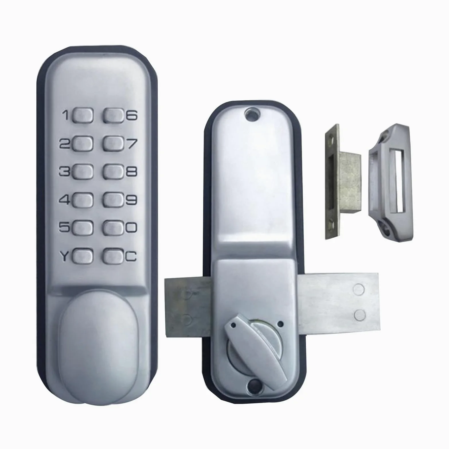 Mechaniczny zamek do drzwi, Keyless Entry Keypad, cyfrowy zamek do drzwi, wodoszczelny, zamek szyfrowy, 1 do 11-cyfrowy zamek szyfrowy, bezsello, kodowany zamek do drzwi