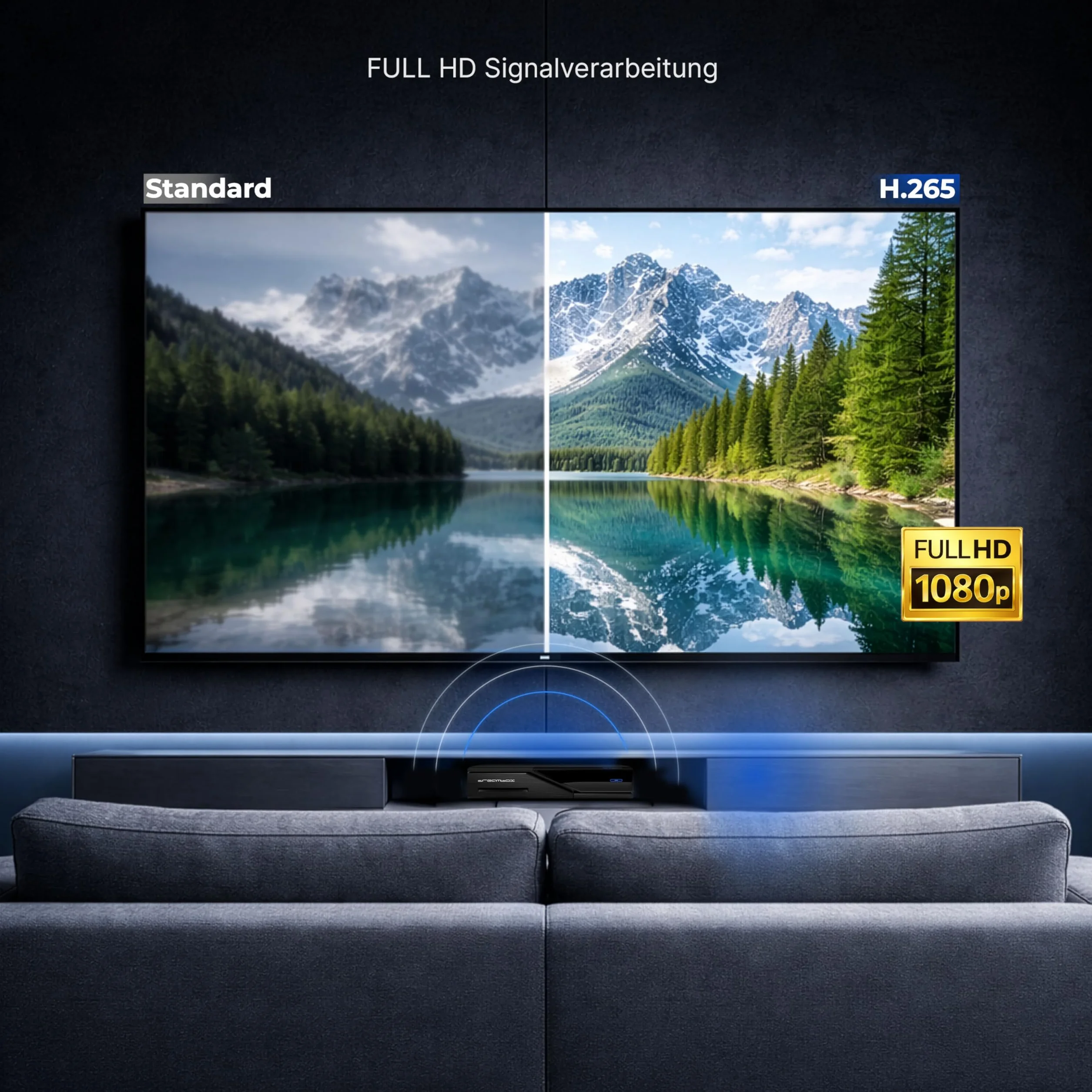 Dreambox Dm520 Mini 13484 Mini Hd Tuner Dvb, Czarny