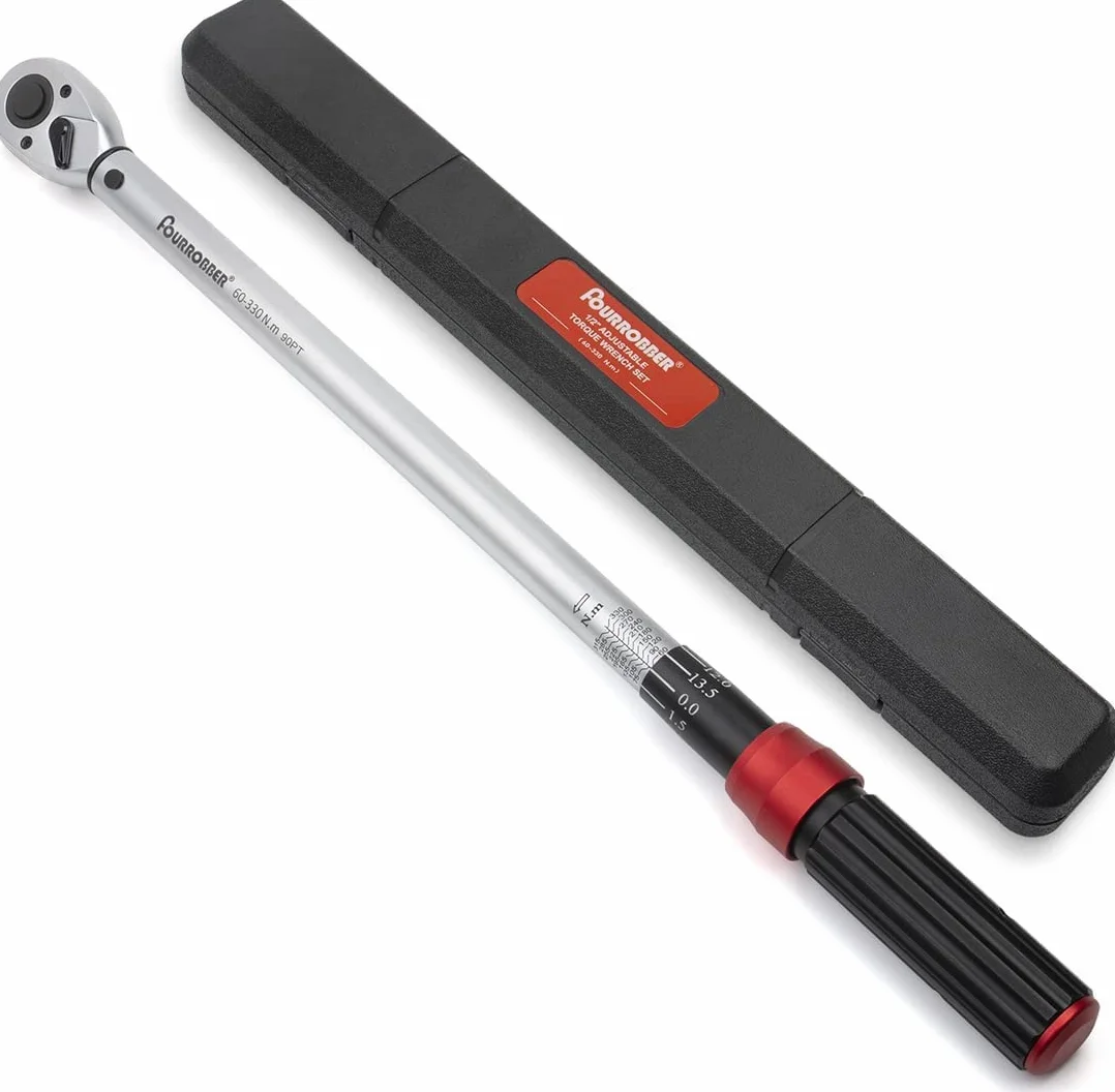 1/2" Klucz dynamometryczny, klucz skrętny 60-330 Nm, precyzyjny klucz grzechotkowy 90 zębów ± 3%