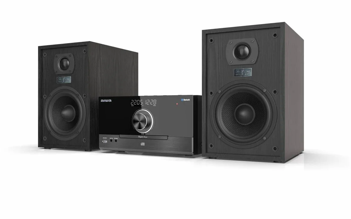 Mikrowieża Aiwa MSBTU-600 Bluetooth, CD, USB, AUX IN, moc wyjściowa 2 x 50 W RMS, kolor: czarny