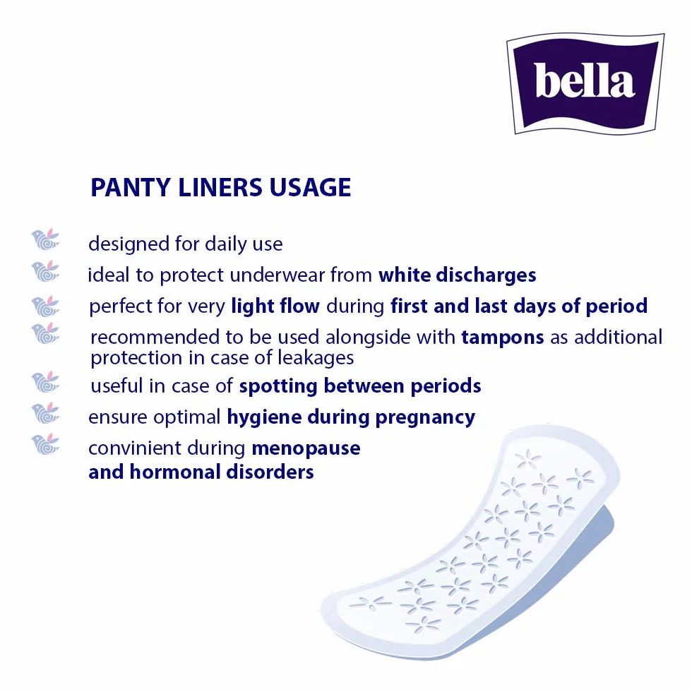 bella Panty Wkładki do slipów New: klasyczne wkładki, 3 sztuki (3 x 60 sztuk) przepuszczające powietrze dla idealnej ochrony