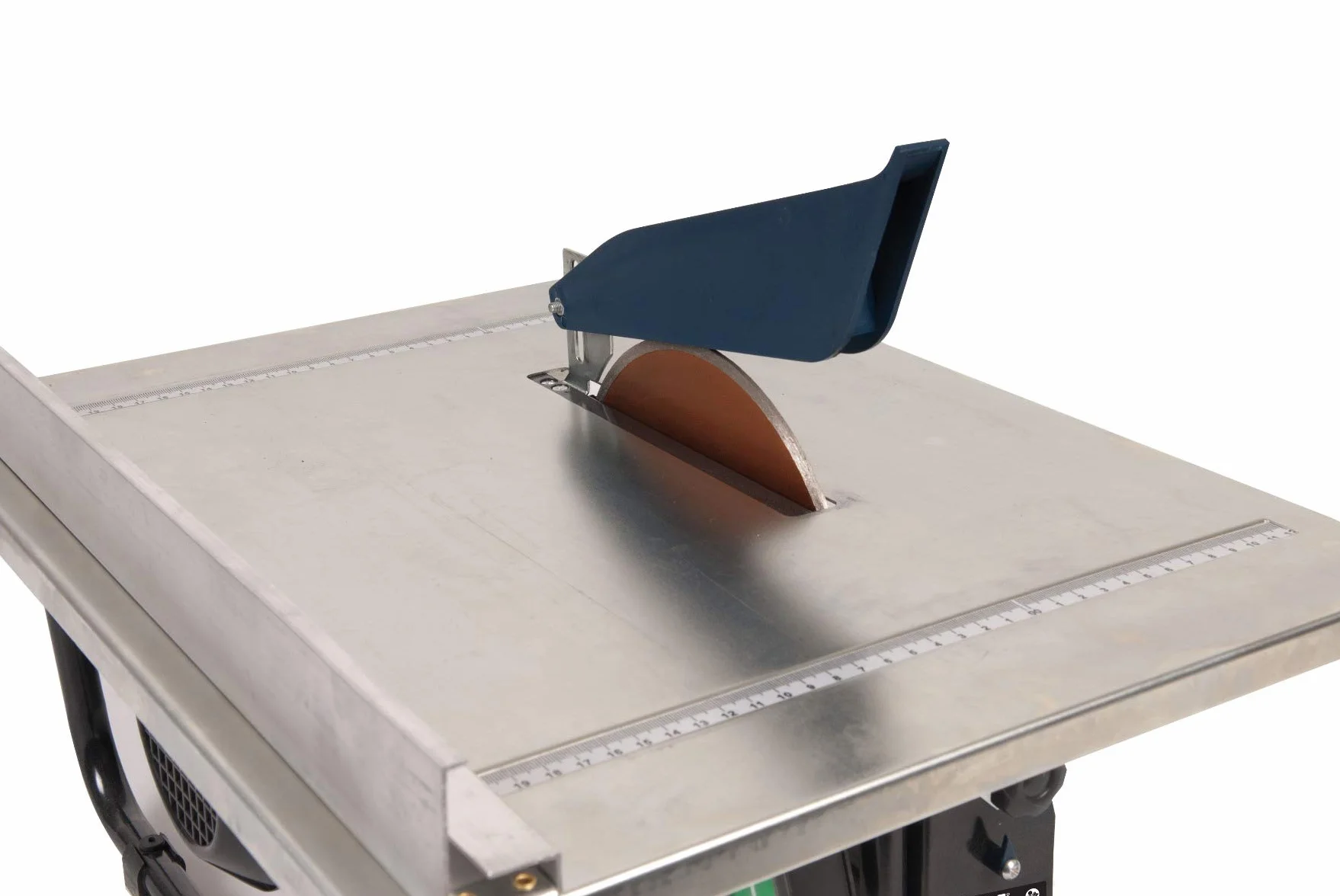 FERM Przecinarka do płytek 900 W - 2950/min - tarcza diamentowa 200 mm - brzeszczot chłodzony wodą - regulacja 0-45 stopni, czarny, niebieski, stal nierdzewna