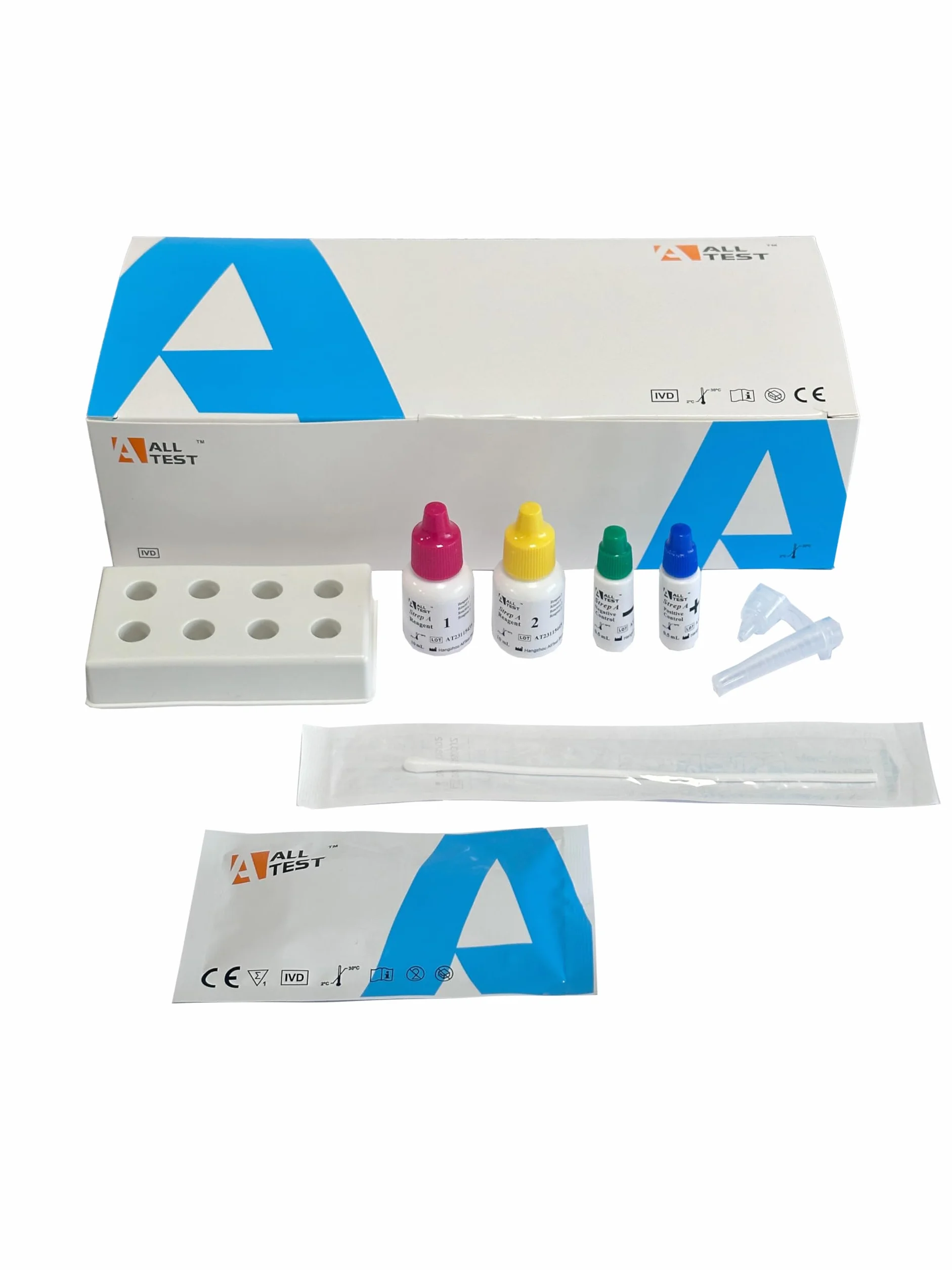 ALLTEST Streptococcus Test A Rapid Test Houses (wymaz z gardła) 20 sztuk