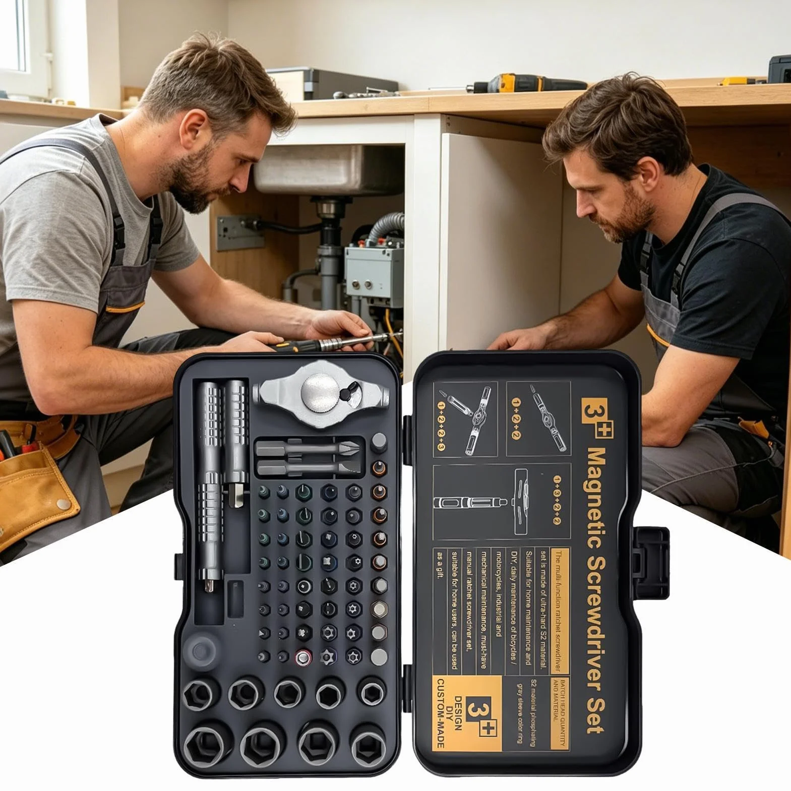 Zestaw Magnetycznych Grzechotek Śrubokrętów Precyzyjny Zestaw Narzędzi | Ergonomiczny Uchwyt Mini Zestaw Grzechotkowy Do domu, warsztatu, elektroniki, komputera, zegarka, samochodu