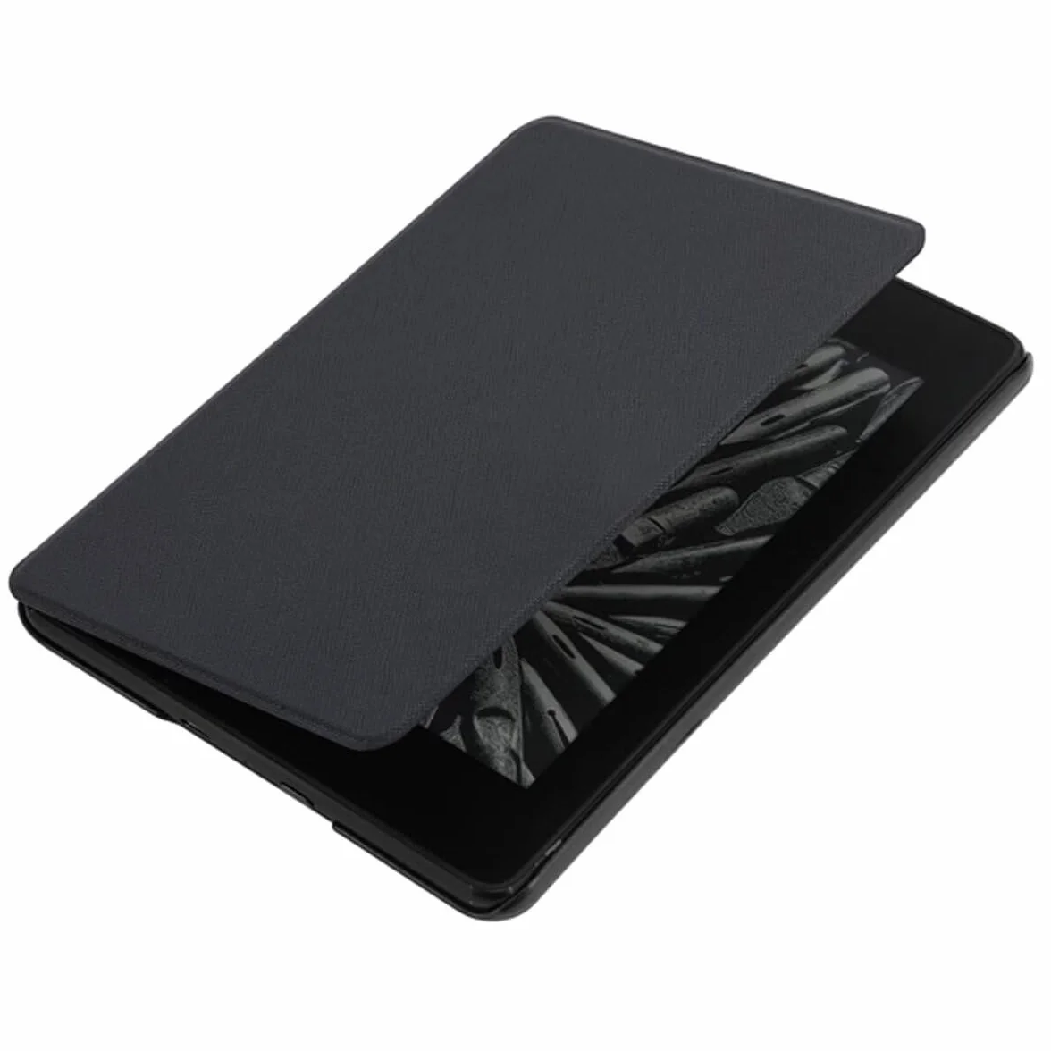 MOKASE Etui do Kindle Paperwhite 10. Generacji 2018 PQ94WIF, Ultra Cienki Syntetycznej Skóry Pokrowiec z Auto Budzeniem/Uśpieniem, Czarny