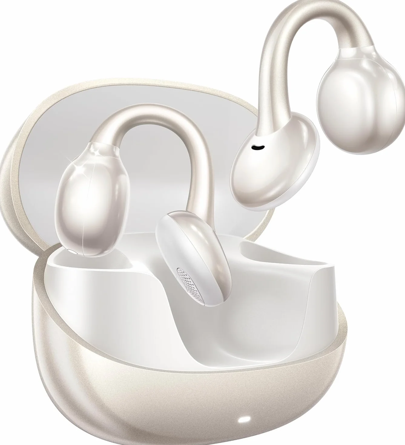 JOYROOM OE3 Słuchawki otwarte Bluetooth 5.4, ultralekki klips na ucho 4,9 g, komfortowy klips na ucho, 30 godzin odtwarzania, głęboki bas, mikrofon ENC zapewniający wyraźne rozmowy, ochrona IPX4