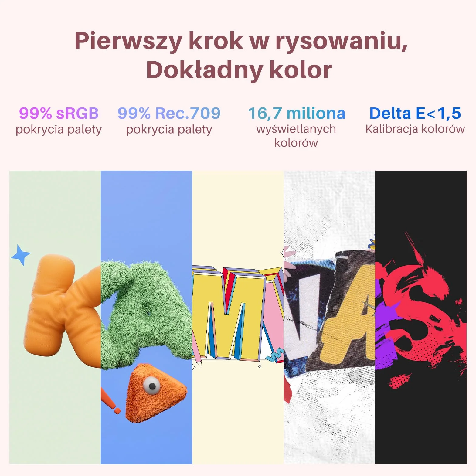 HUION Kamvas 13 Gen 3 Tablet graficzny 13,3 cala Różowy PenTech 4.0 nacisk pióra 16384