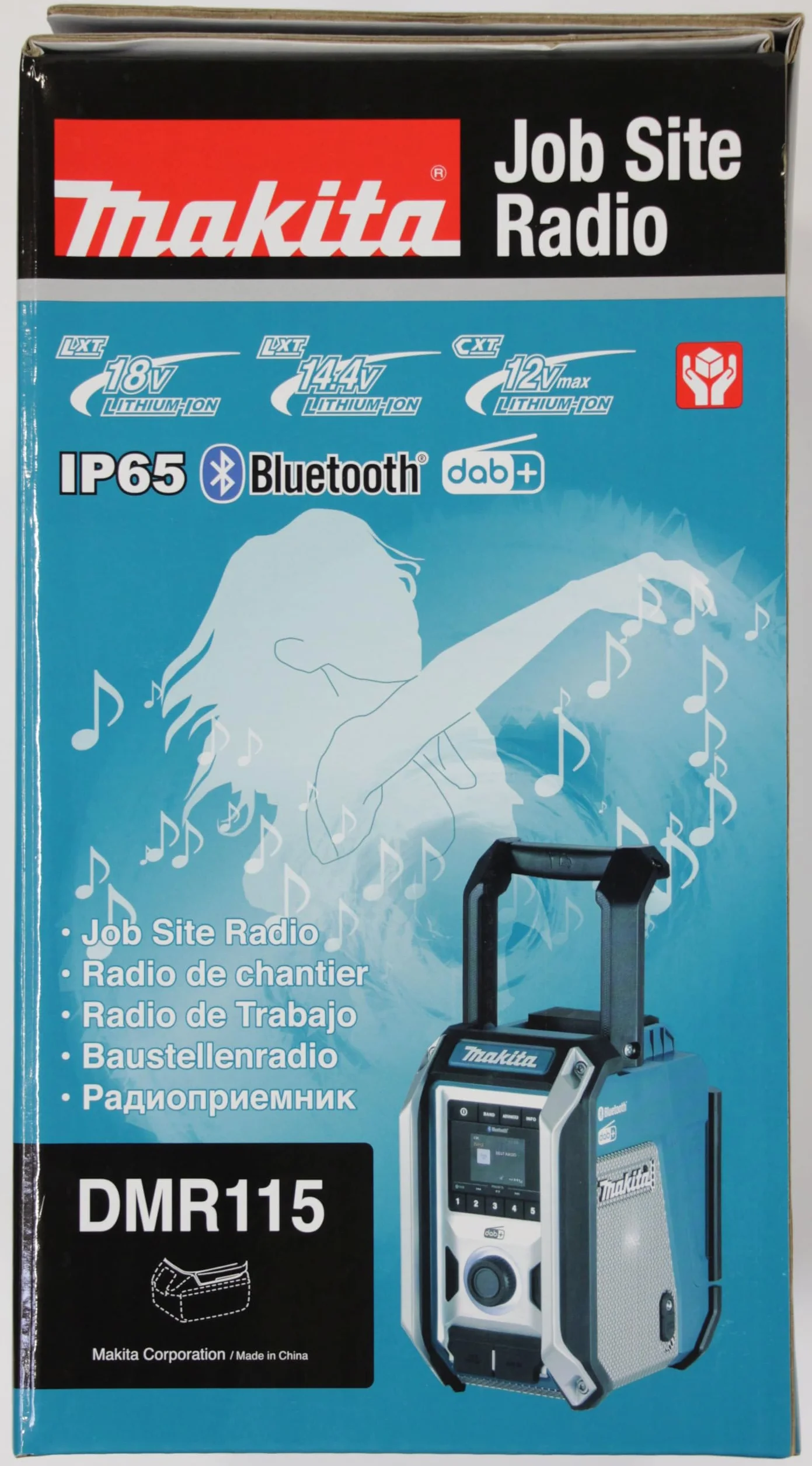 Makita Radio Budowlane, Niebieski/Czarny, AM/FM/DAB+