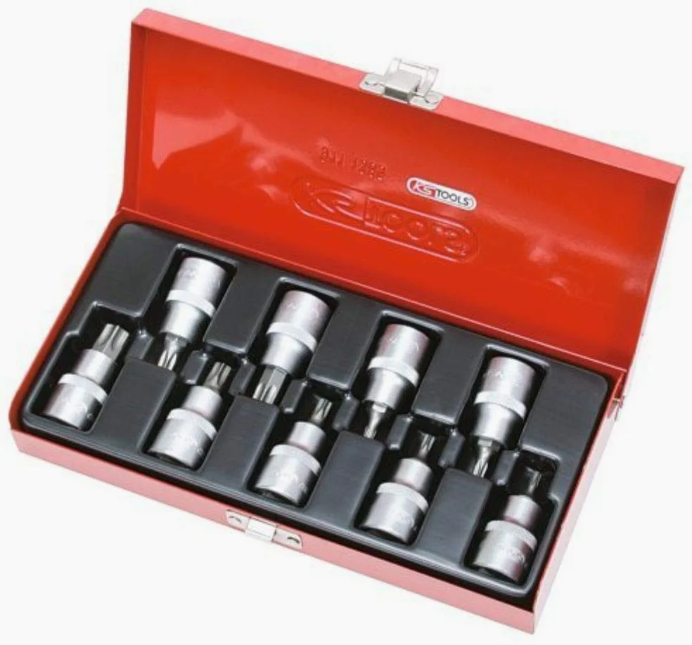 KS Tools 922.1802 zestaw 9 wkrętaków Torx 1/2 cala napęd T20-T60