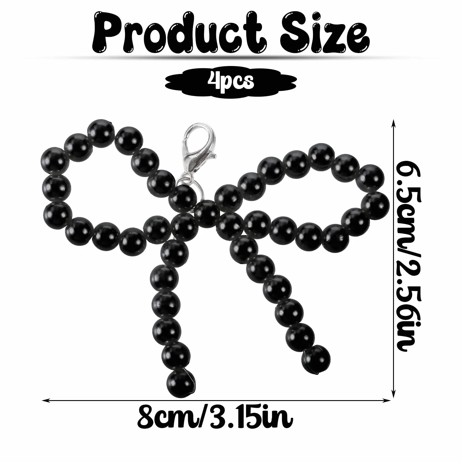 Piriuuo 4 sztuki zawieszek z koralikami, kokardki, do butów typu sneaker, klipsy do butów, klipsy do butów, DIY, sznurówki, akcesoria do butów sportowych, eleganckie buty, łańcuszek z pereł dla kobiet