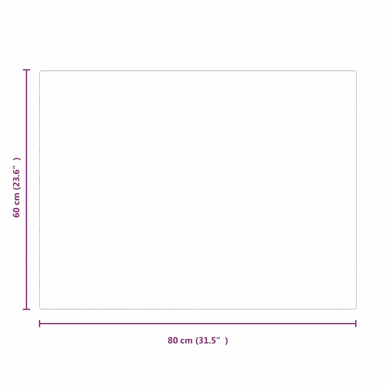 Palenisko Szklany blat przezroczysty 80 x 60 cm z hartowanego szkła jako płyta podłogowa kominka i podkładka do pieca pod parkiet, laminat z ochroną przeciwpożarową i ochroną przed wysoką