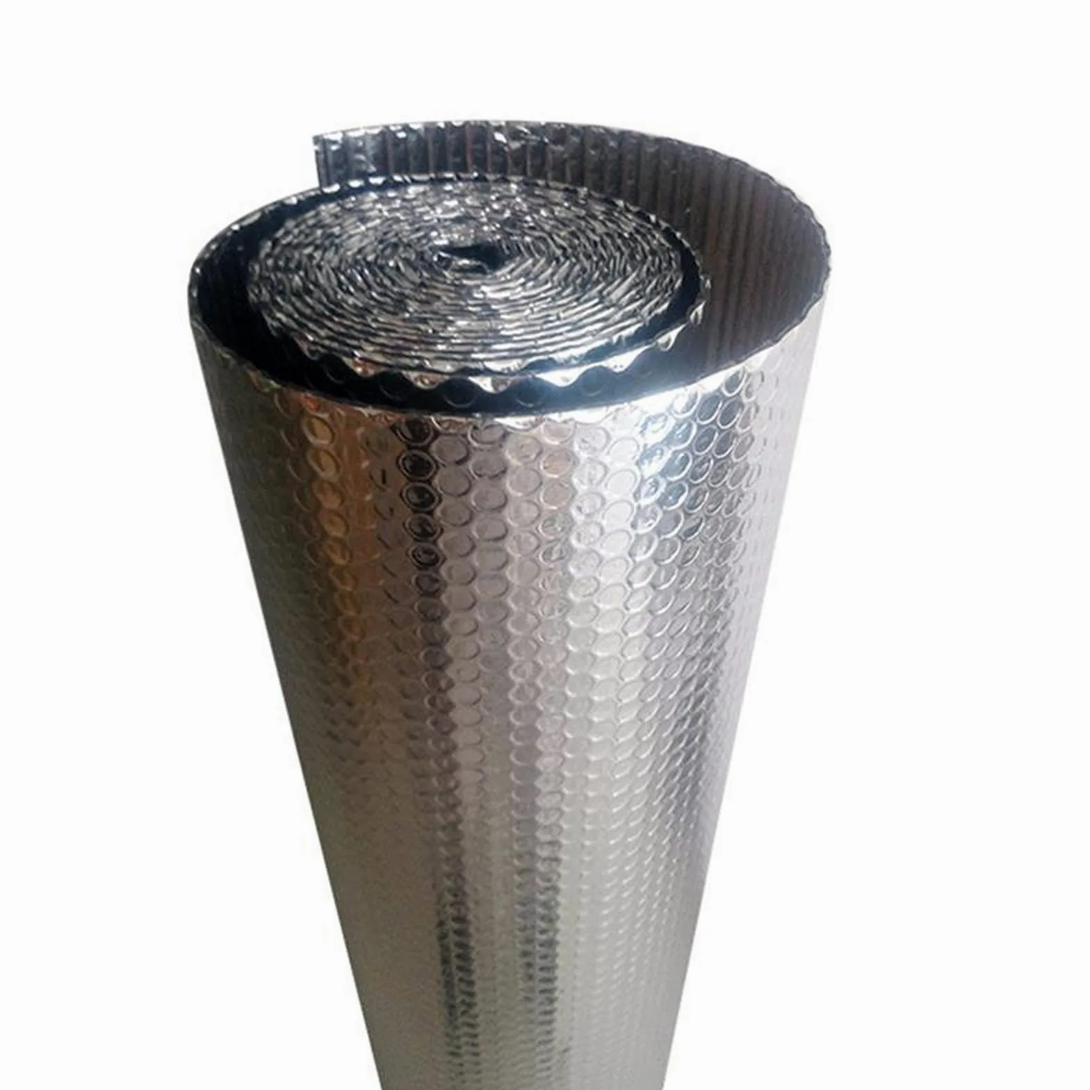 Samoprzylepna zatrzymująca ciepło wodoodporna bariera dla pary podwójna warstwa aluminiowa folia bąbelkowa rolka izolacyjna ściana loft łódź loft przyczepa kempingowa dom ściana szopa łodzie