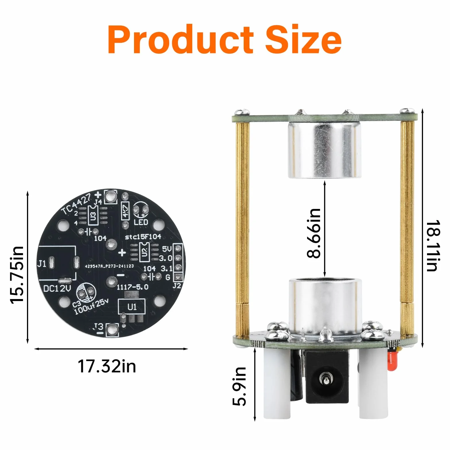 Heemol Levitator DIY zestaw do lutowania ultradźwiękowego zawieszenia, fala stojąca, kontroler lutowania, zestaw do samodzielnego montażu do nauki pedagogicznej.