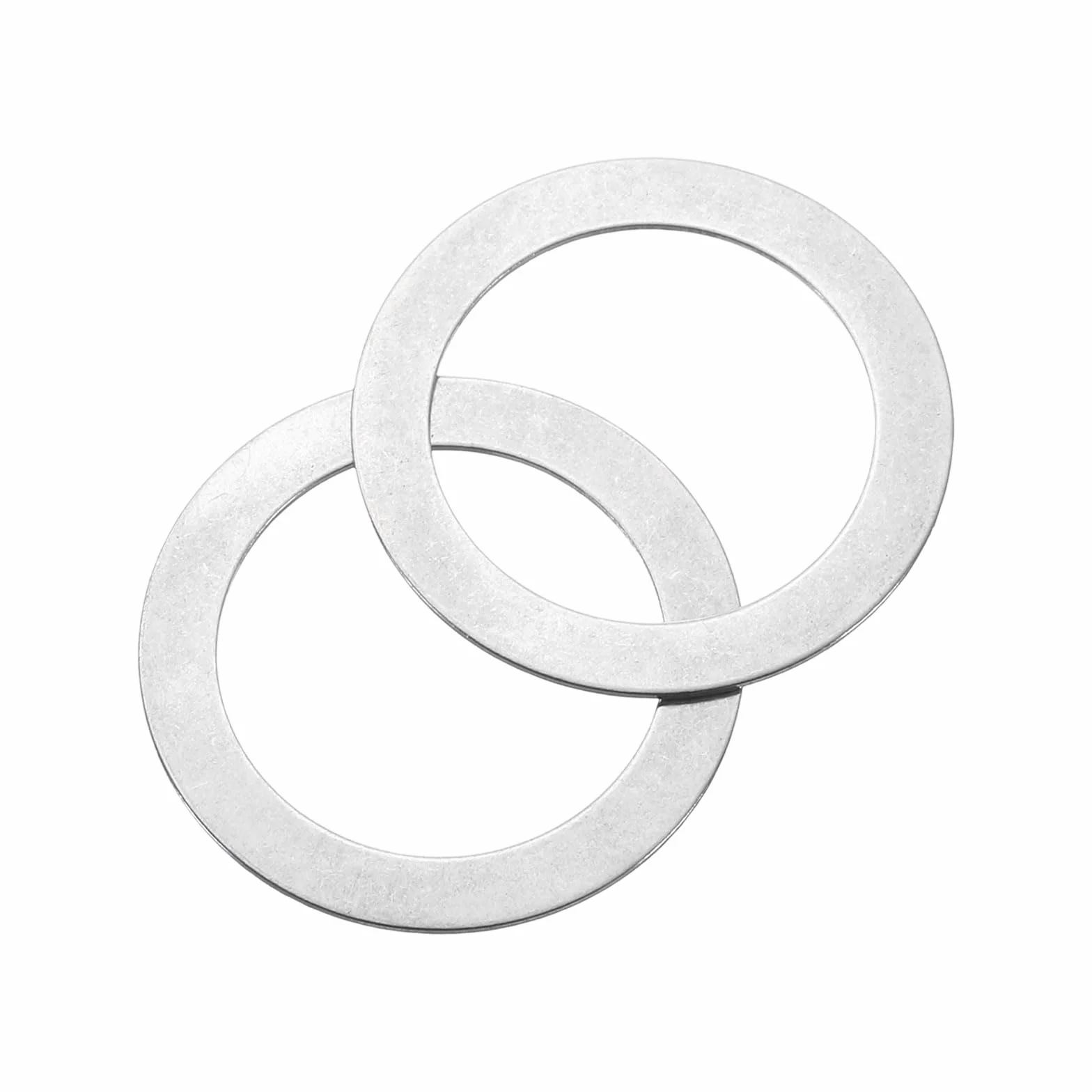 QUARKZMAN 30 sztuk okrągłych podkładek M18 x 25 x 0,5 mm, 304 podkładki uszczelniające ze stali nierdzewnej zestaw srebrnych podkładek, O ring płaskie pierścienie uszczelniające do śrub, nakrętek