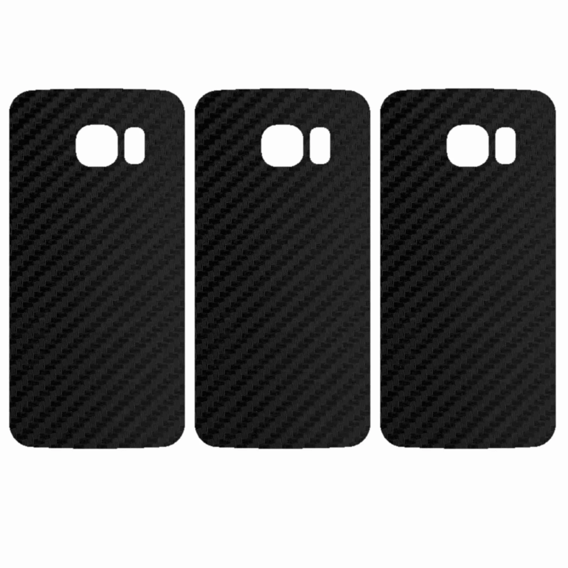 apgo Skórka strukturalna Carbon Czarny do Samsung Galaxy S6 Edge SM-G925F