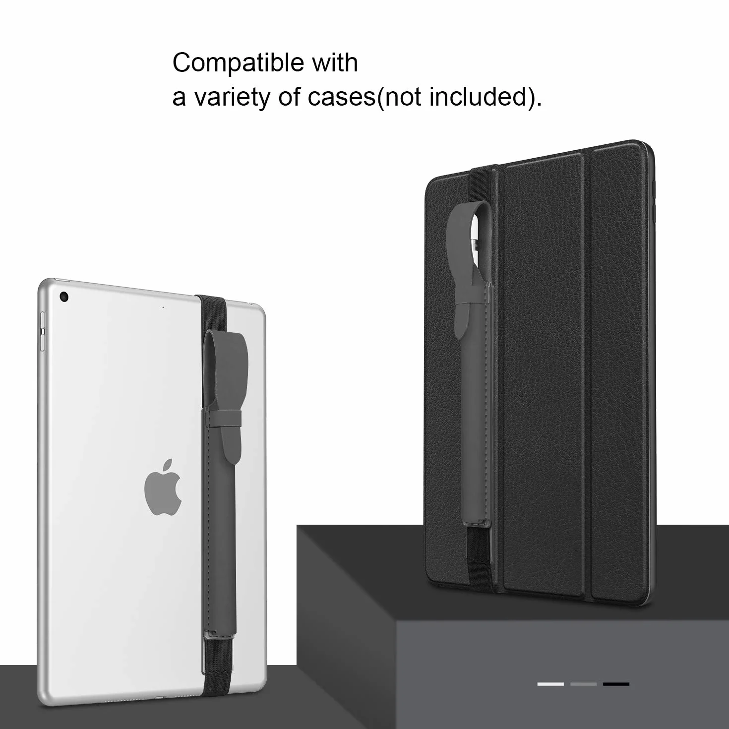 FINTIE Uchwyt do Apple Pencil Pro/USB-C & Apple Pencil 1./ 2. Gen, etui ze sztucznej skóry na rysik z etui na adapter USB kompatybilne z etui iPad, kolor błękitny