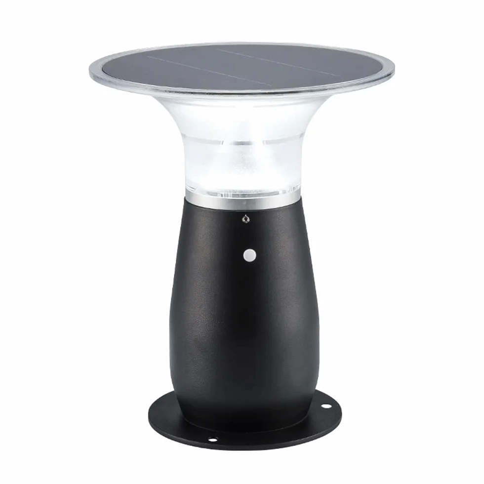 Arnusa Lampa ogrodowa Power lampa solarna Jasna lampa solarna 360 lm lampa ogrodowa bezprzewodowa lampa zewnętrzna oświetlenie tarasowe Duo Color ciepła biel i zimna biel regulowana 29 x 23,5 cm 4000 mAh