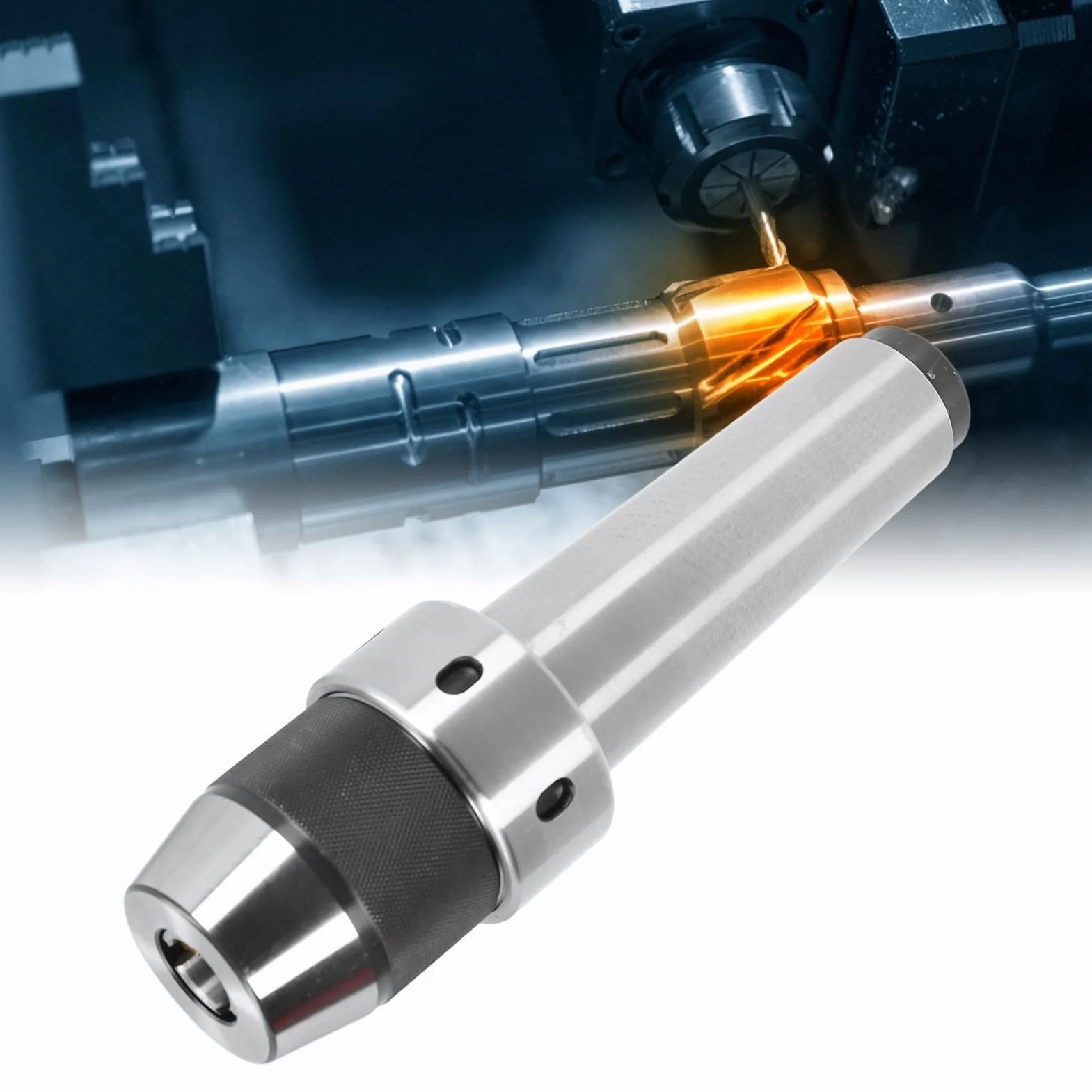 Samozaciskowy Uchwyt Wiertarski APU16 Heavy Duty 3-16mm Regulowany do Maszyn CNC i Centrów Obróbczych