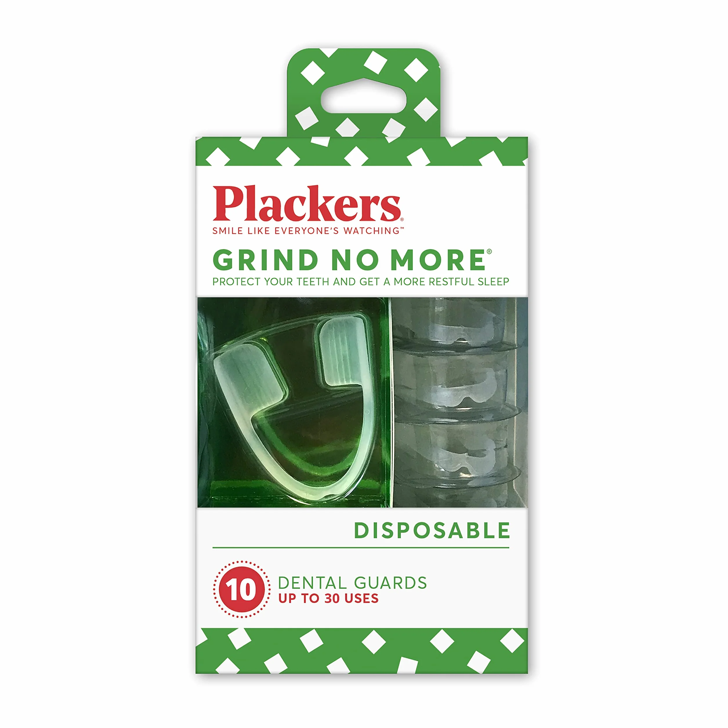 Plackers Ochraniacz na usta Grind No More Night Time Use 1 opakowanie (10 szt.)