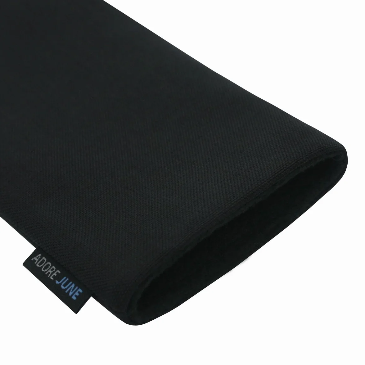 Adore June Klasyczne czarne etui kompatybilne z iPhone 13 Pro Max/iPhone 12 Pro Max, etui na telefon komórkowy z wytrzymałego materiału Cordura z efektem czyszczenia wyświetlacza, Made in Europe