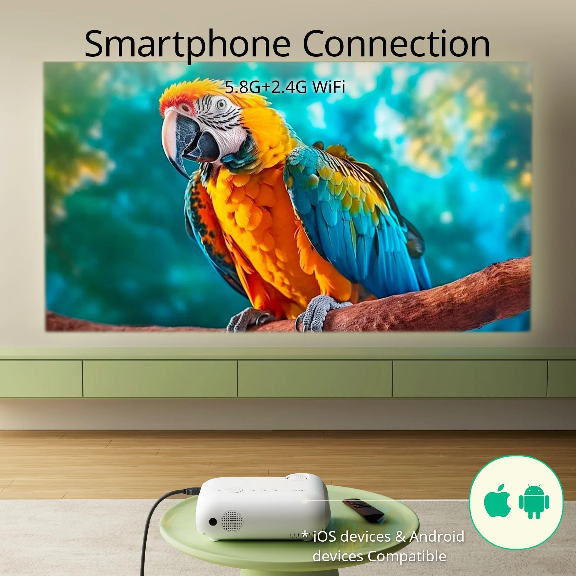 Yoton Y9 projektor Bluetooth WiFi 1080P 4K Full HD 450 ANSI HDMI USB Android