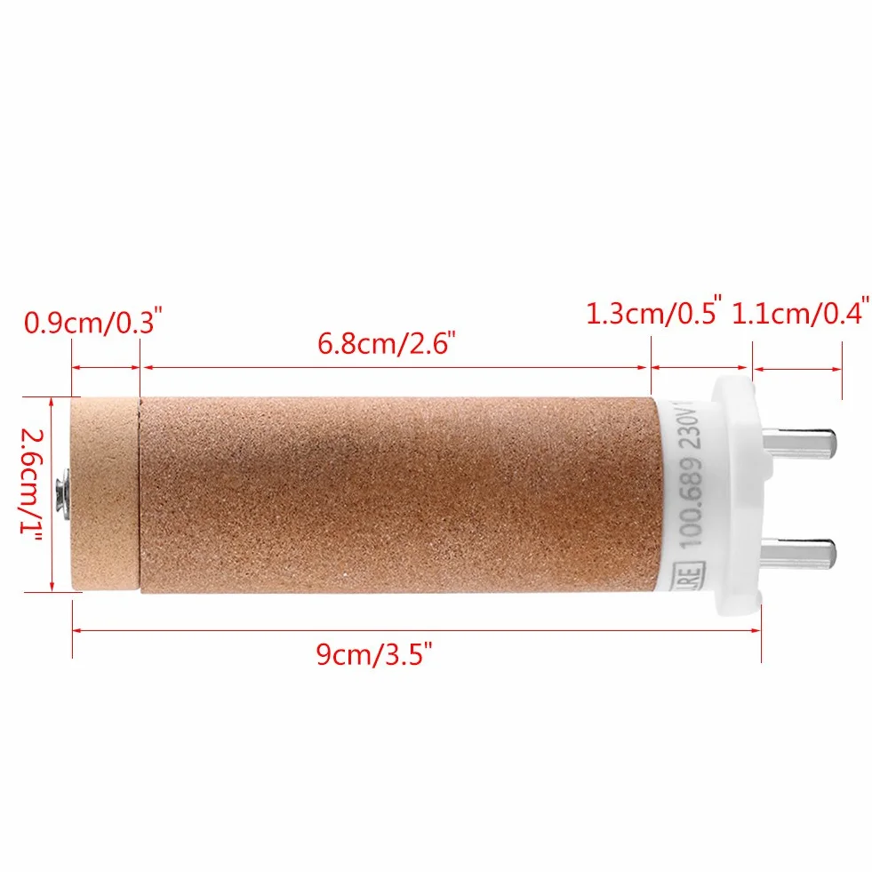Leister 100.689 Element Grzejny, Rura Grzewcza 230V 1550W Wypalanie Ceramiczne 100.689 Oryginalny Zamiennik Elementu, Do Ręcznego Pistoletu Na Gorące Powietrze Triac-S Plastikowy Pistolet Spawalniczy