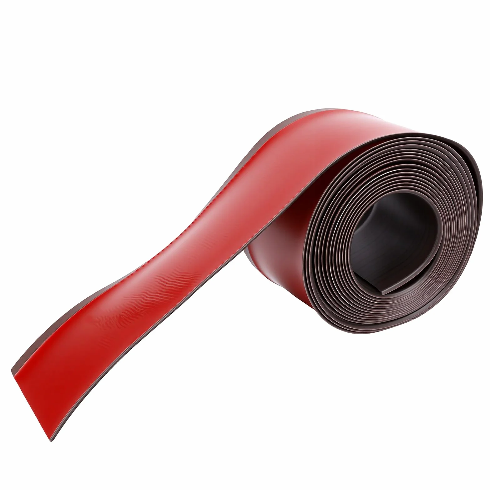 Generic Samoprzylepna Listwa Przypodłogowa do Bezproblemowego Zakrycia Szczelin Elastyczna Listwa Przypodłogowa z PCV do łazienki w Mieszkaniu 10 Cm X 6 M