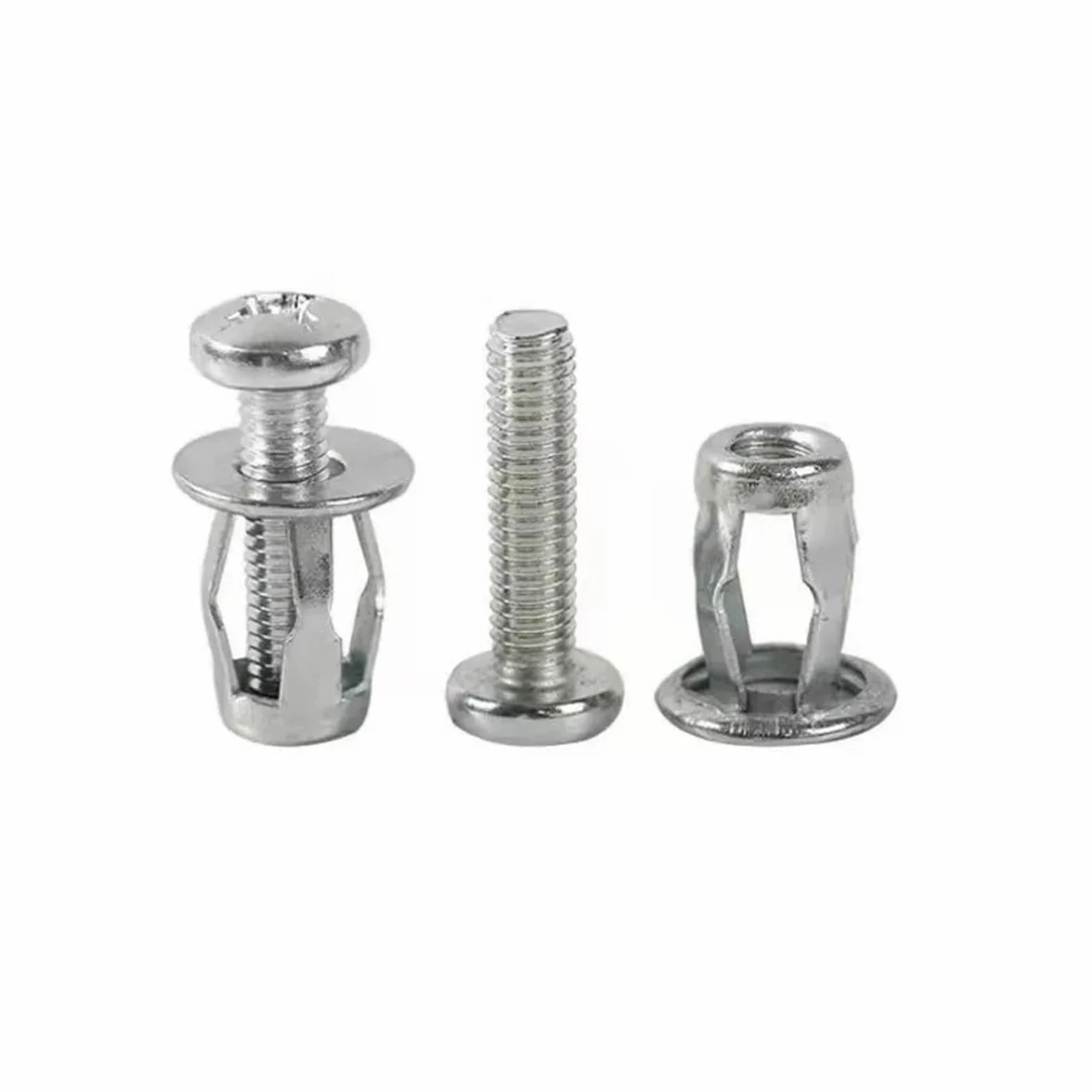 Spadek rozszerzalny, pływak, Tablica rejestracyjna samochodu Nakrętki nitowane z płatkami ze śrubami Gwint M4-M8 210 szt. Do pustej ściany(30PCS M6X25)