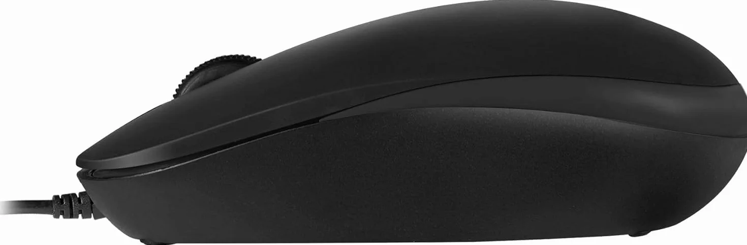 Perixx PERIMICE-201C Przewodowa mysz optyczna USB-C 3 przyciski 800 DPI Czarna
