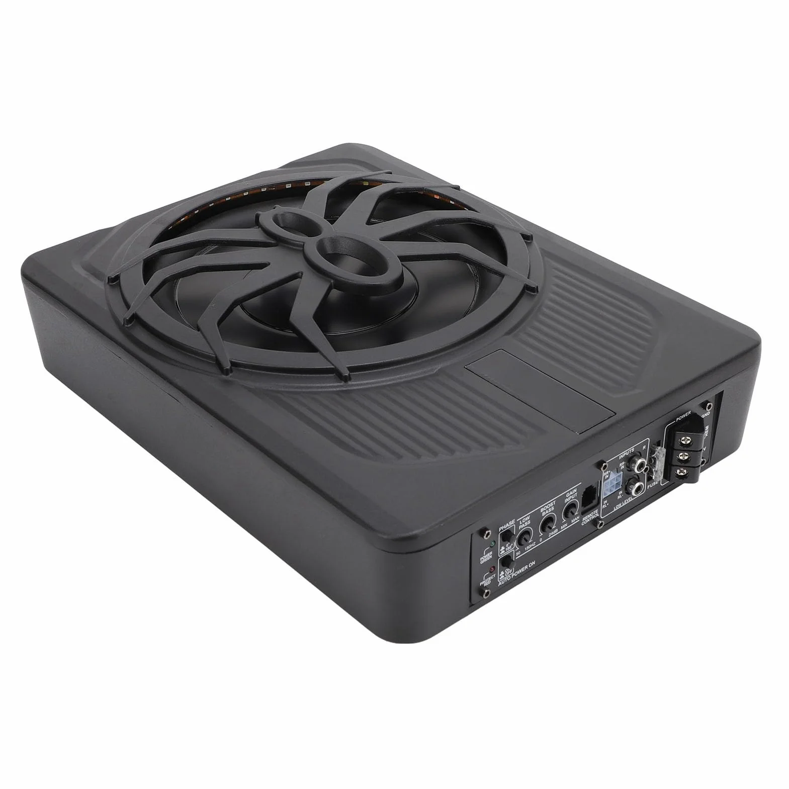 Subwoofer Samochodowy 10 Cali 800 W Smukły Pod Siedzeniem z Wbudowanym Wzmacniaczem