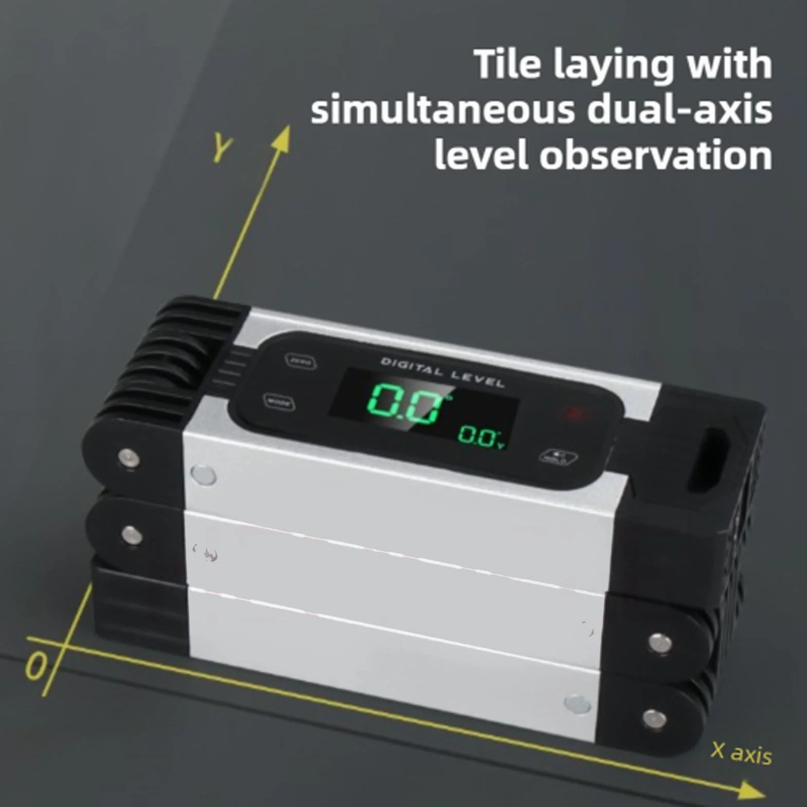 banapoy Poziomica Składana 60Cm, Składana 4-częściowa Linijka Kątowa, Poziomica Cyfrowa i Kątomierz, Niwelator Magnetyczny, Narzędzie Pomiarowe Narożników, Schodów, Obróbki Drewna