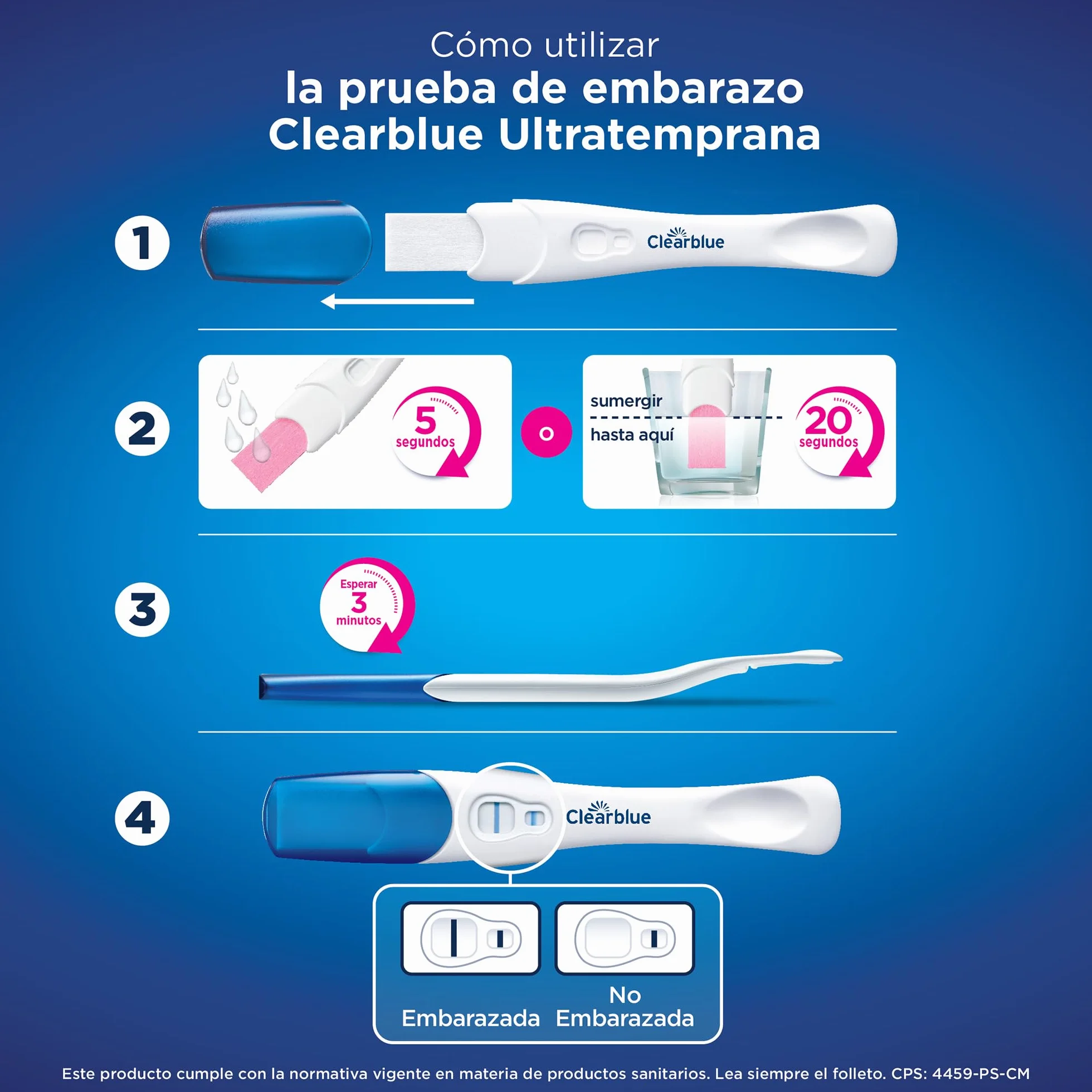Clearblue Analogowy test ciążowy - Wykrywanie ultra-zewnętrzne - Wyniki w minutach - Dokładność powyżej 99% - Łatwe i wygodne użytkowanie (1)