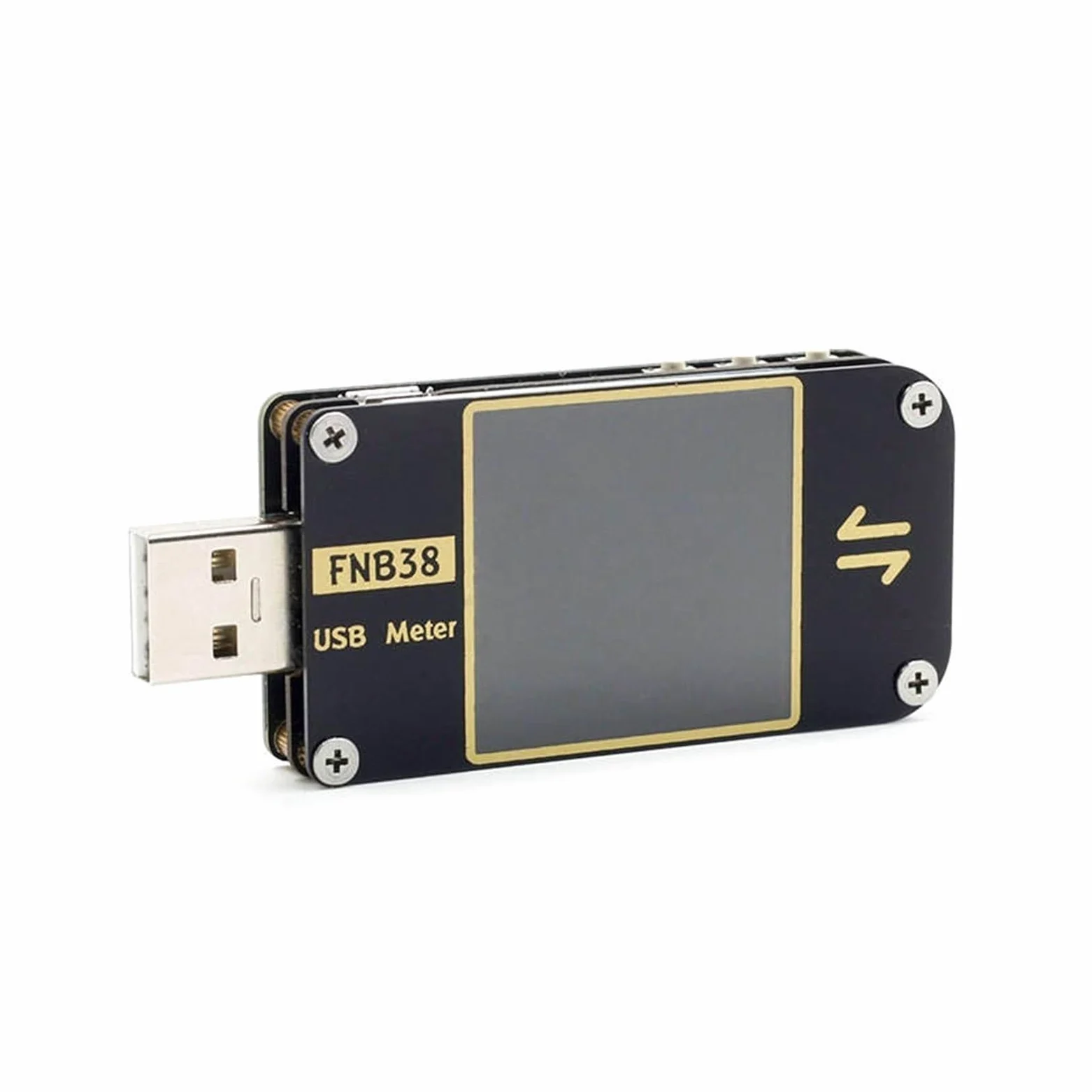 Tester USB FNB38 Tester USB DC woltomierz cyfrowy Amperymetro miernik napięcia prądu Volt Amp amperomierz detektor Power Bank wskaźnik ładowarki(2PCS)