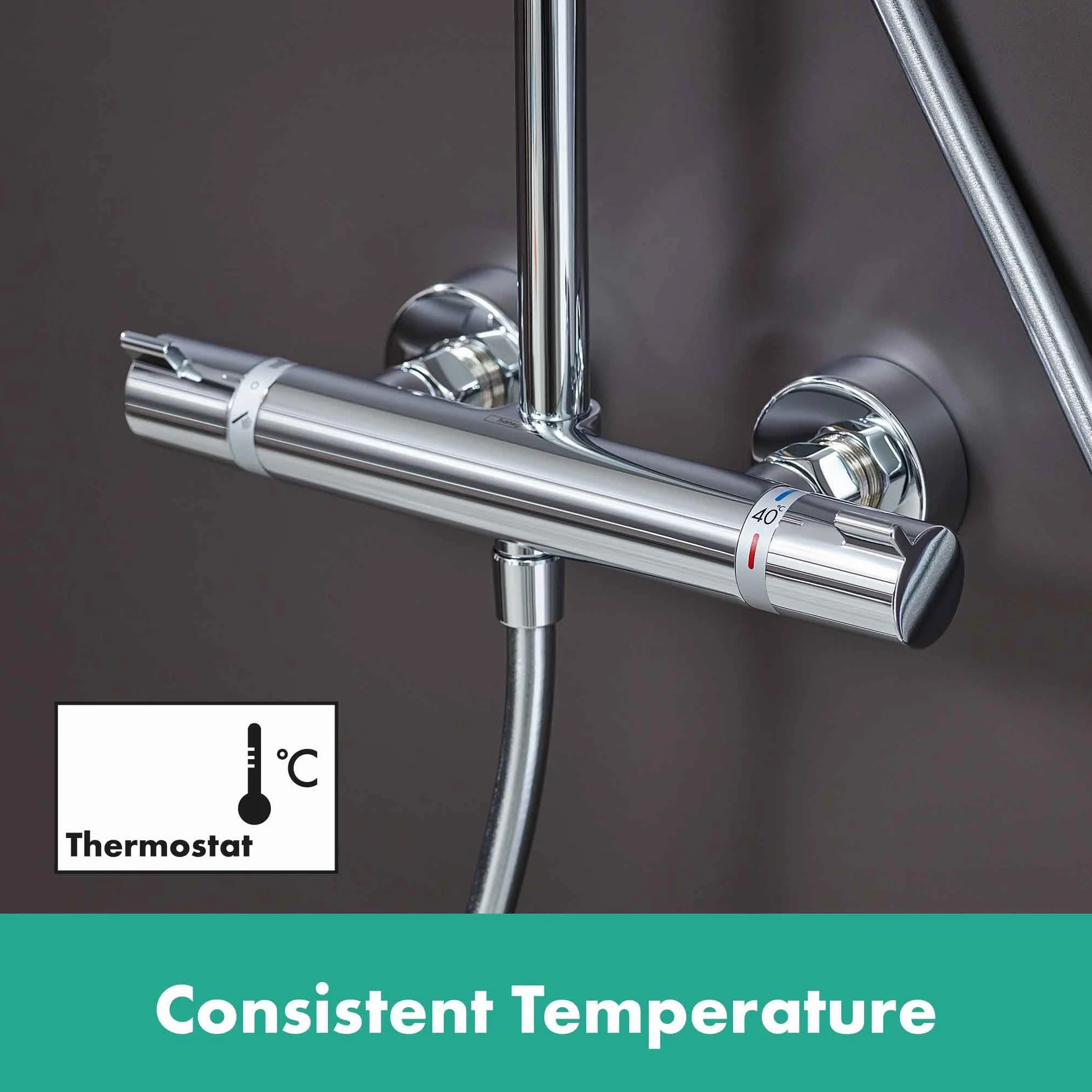 hansgrohe Croma E Głowica prysznicowa 280 1jet EcoSmart chrom, 26258000