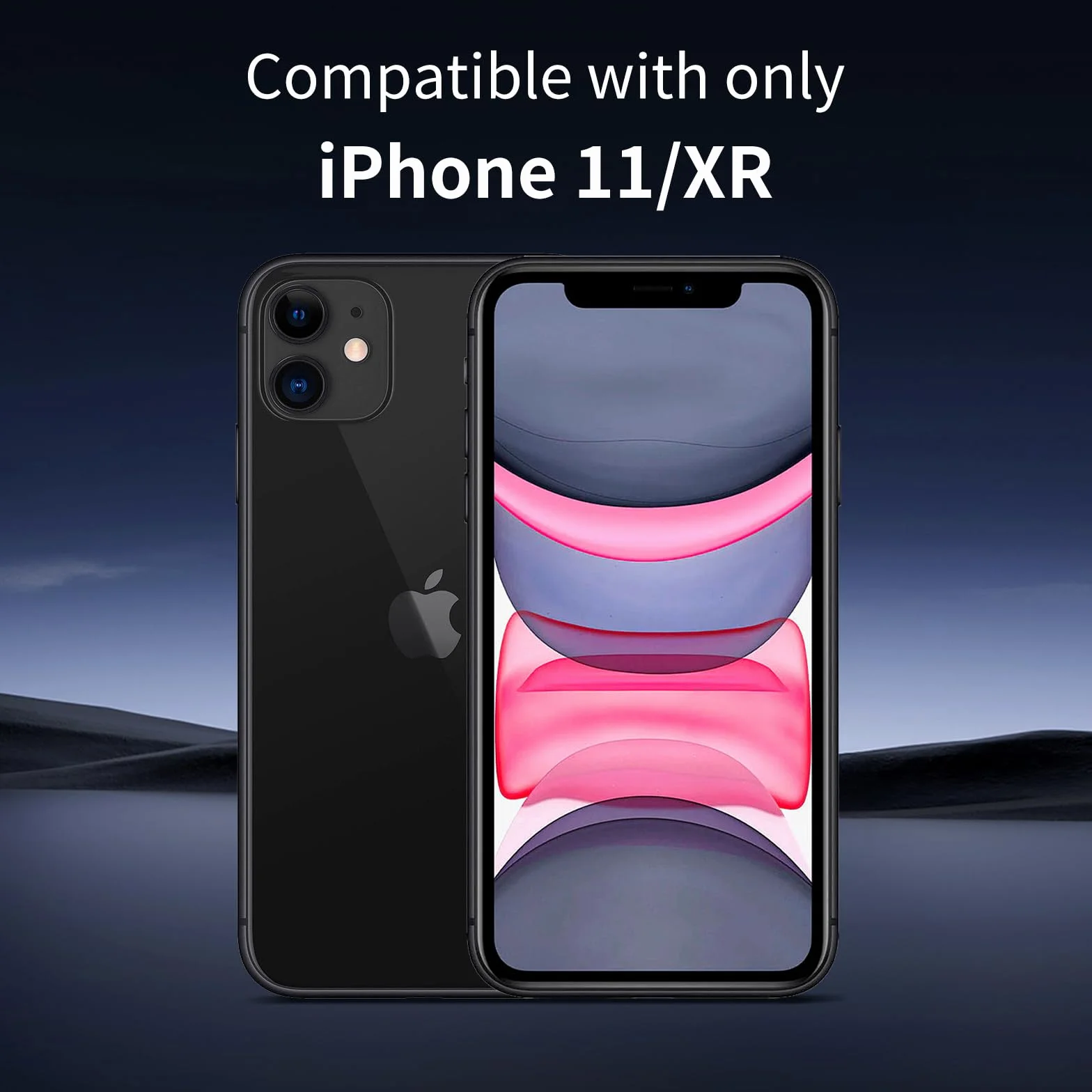 Szkło hartowane 9H do iPhone 11, przezroczyste HD, odporne na zarysowania, zestaw 3 sztuk + 3 osłony aparatu