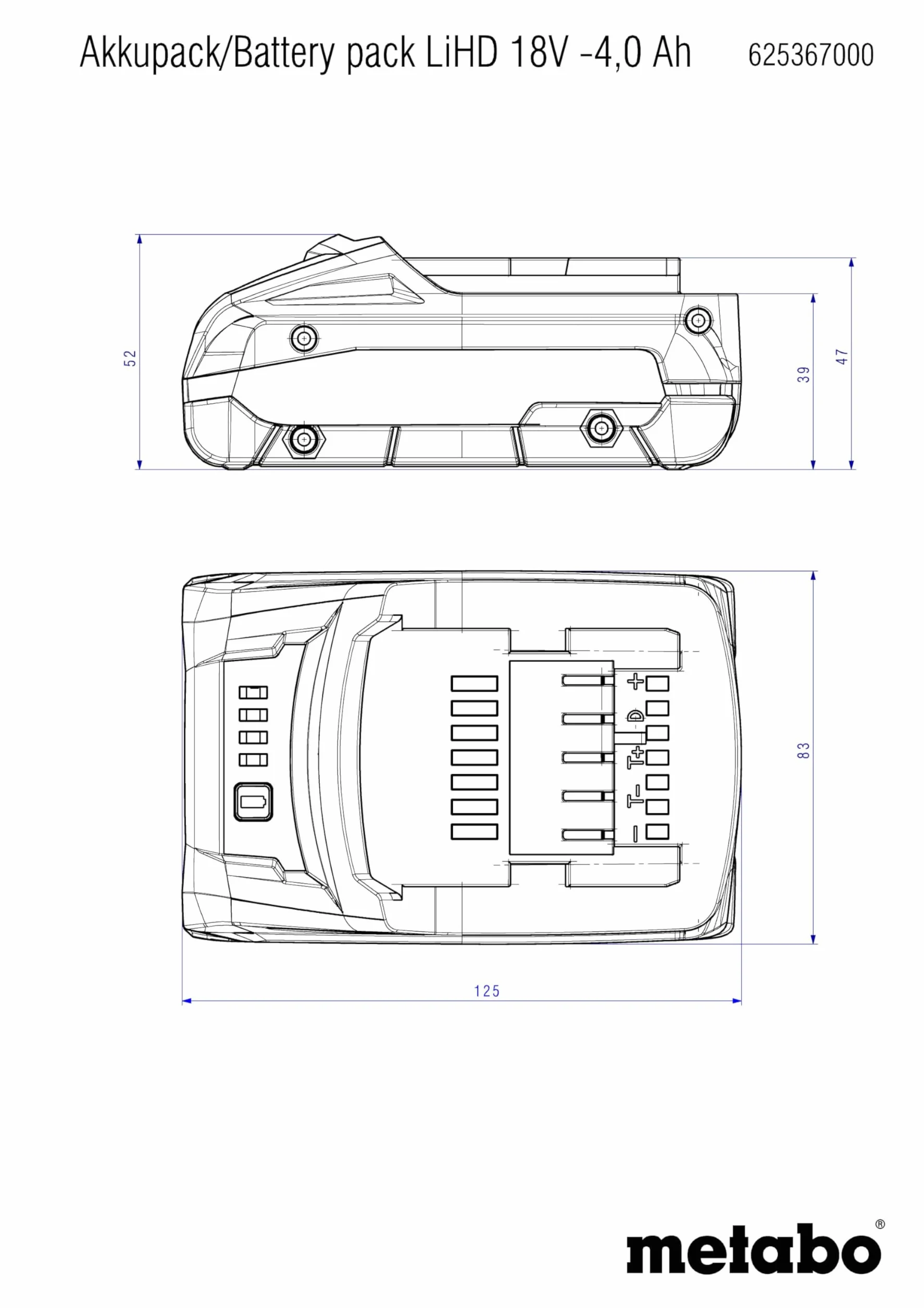 Akumulator LiHD 18V 4,0Ah
