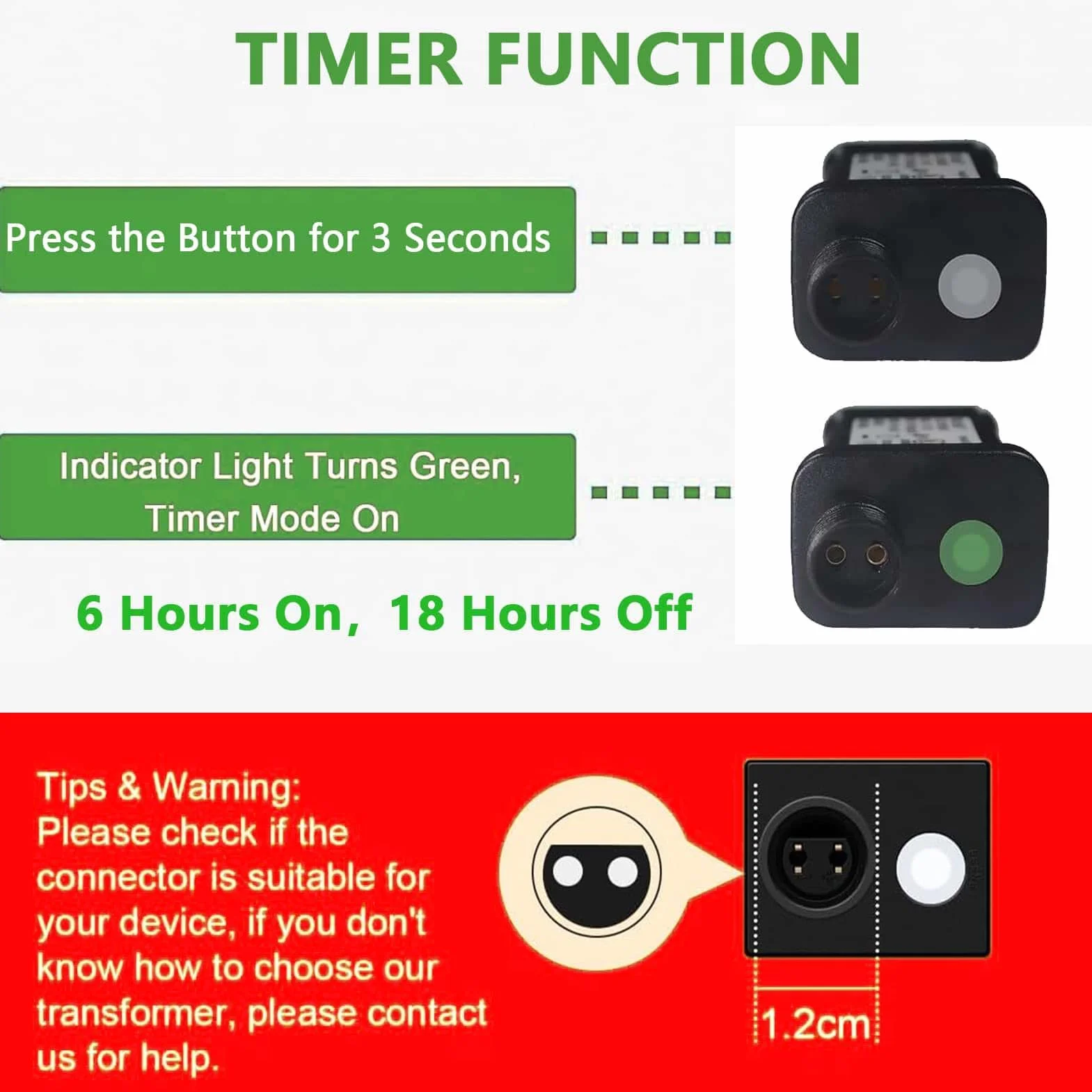 Joycome Zasilacz 31 V, wtyczka UE, 8 trybów, zamiennik wtyczki z timerem, wodoodporny transformator, sterownik LED do oświetlenia bożonarodzeniowego, łańcuch świetlny, oświetlenie sopli lodu
