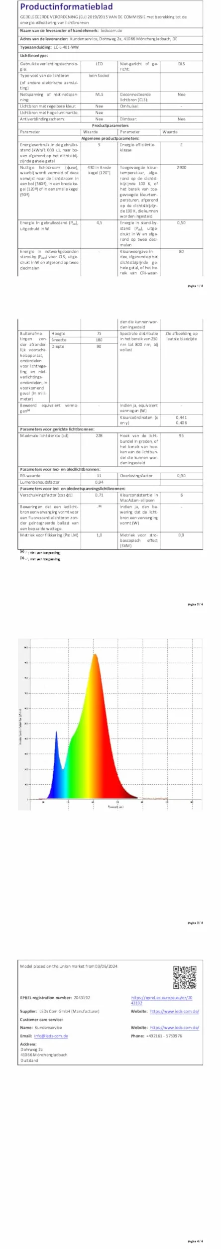 ledscom.de Gniazdo ścienne WAST do zastosowań zewnętrznych, IP44, 2-krotne, czarne, z downlightem LED, 430 lm, ciepła biel