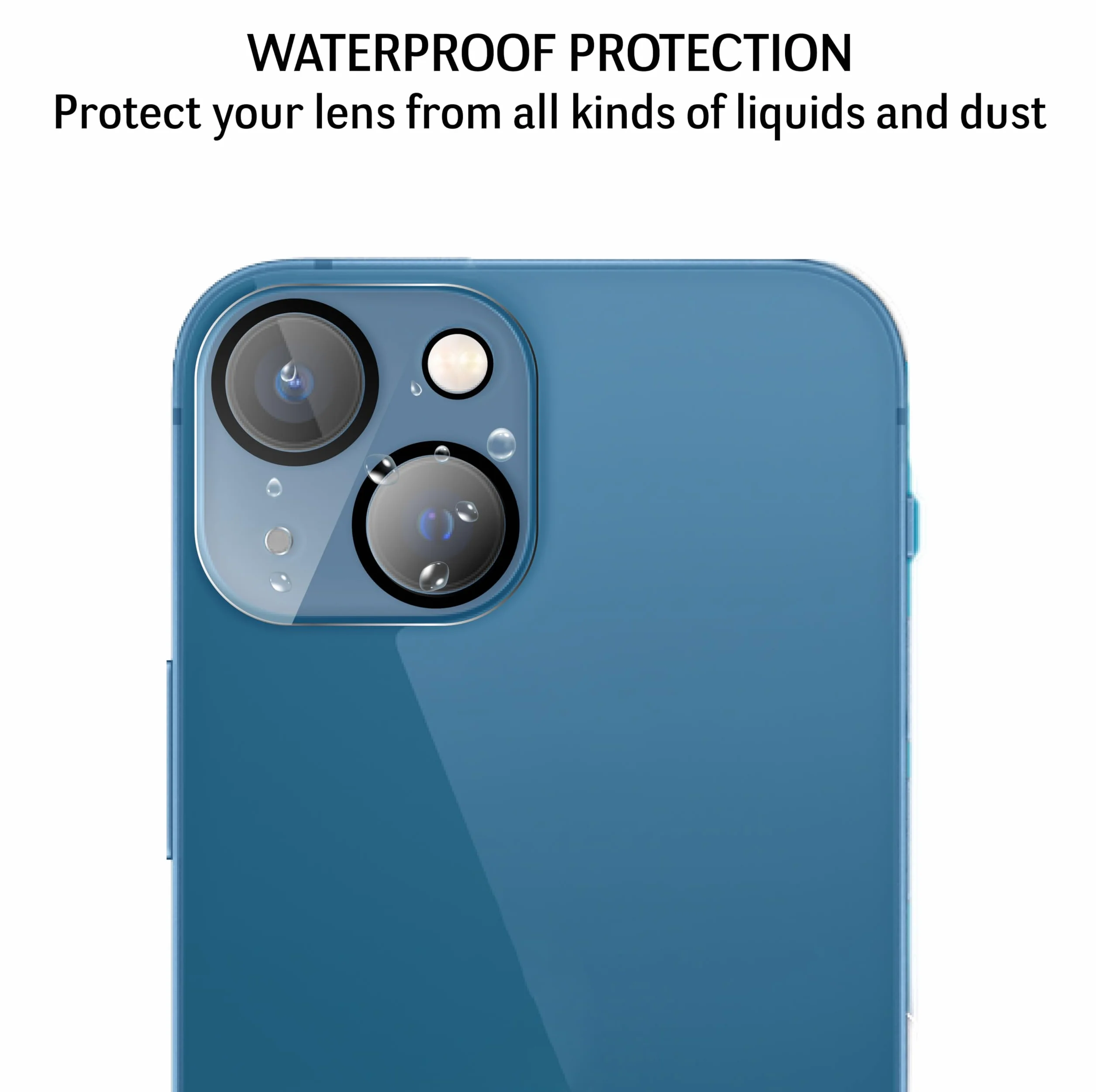 Osłona obiektywu aparatu dla iPhone 13 / iPhone 13 Mini [3 Sztuki] szkło na aparat hartowane, folia ochronne obiektyw tylna